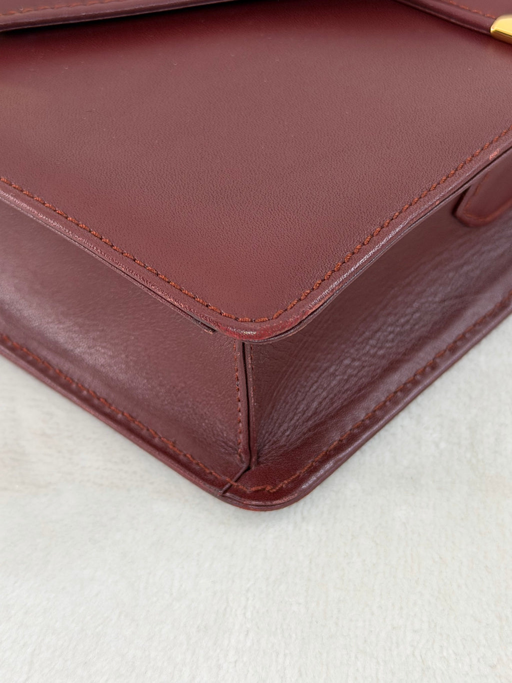 CARTIER Leather Massenger Crossbody Bag
