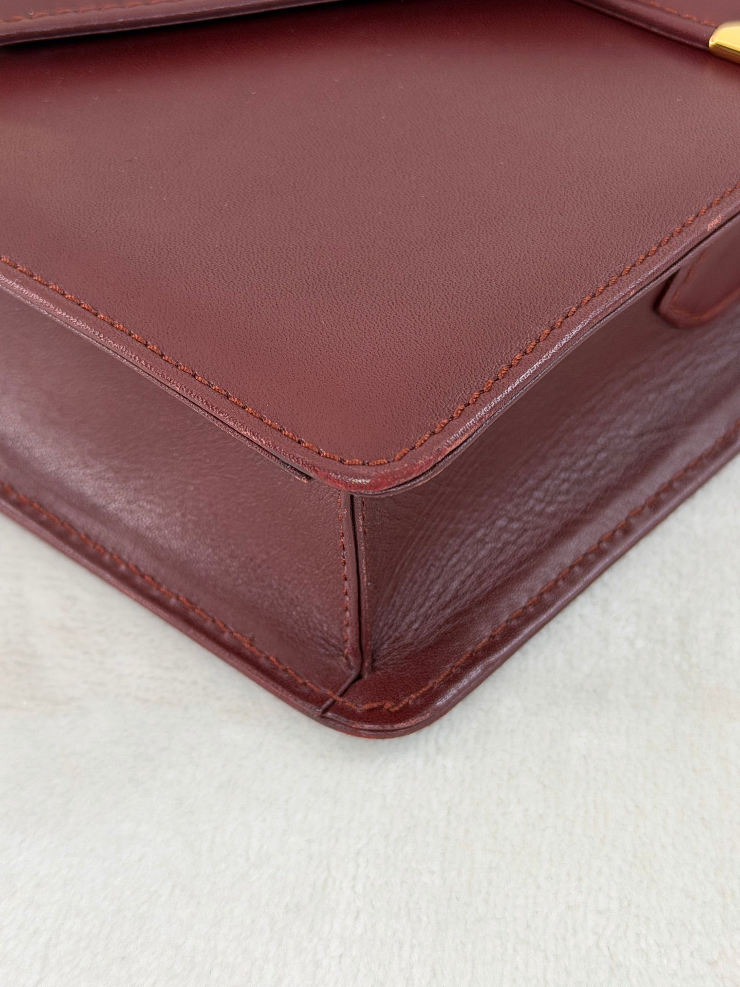 CARTIER Leather Massenger Crossbody Bag