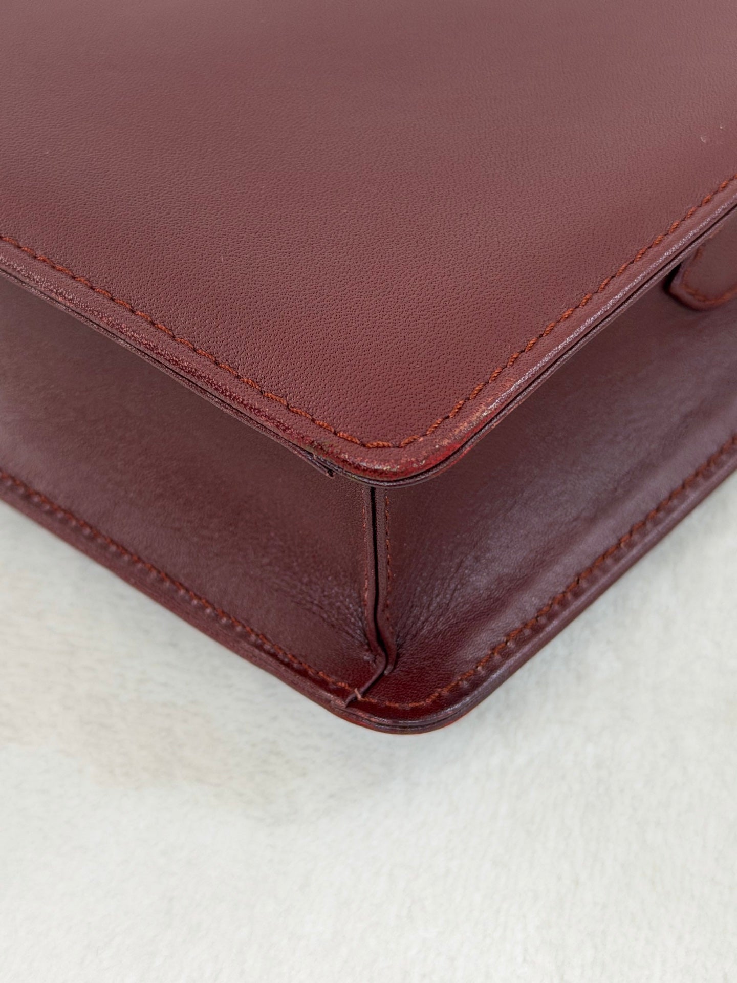 CARTIER Leather Massenger Crossbody Bag