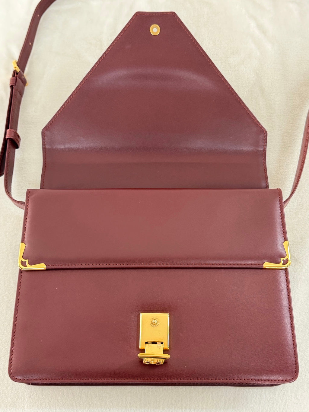 CARTIER Leather Massenger Crossbody Bag