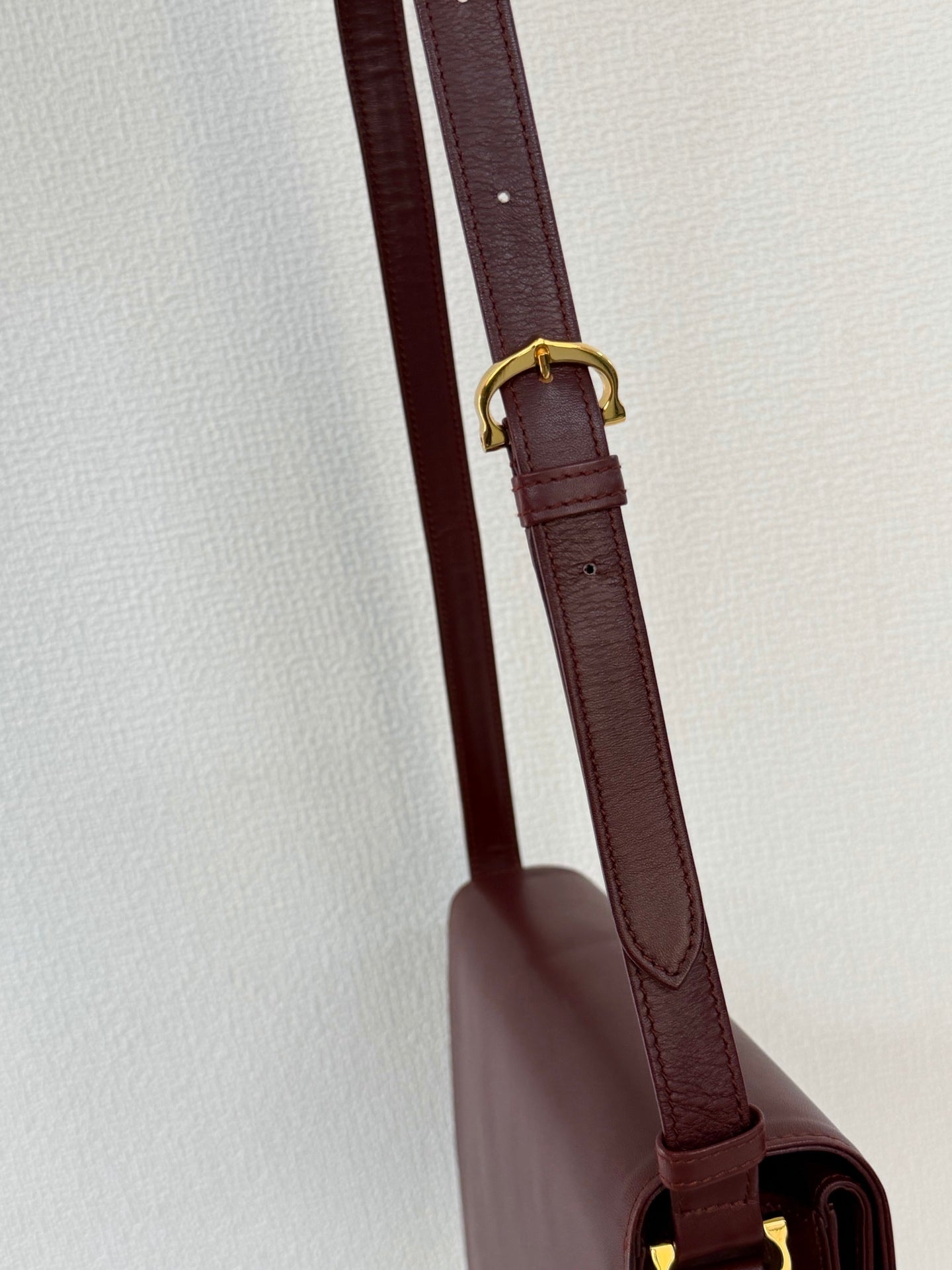 CARTIER Leather Massenger Crossbody Bag