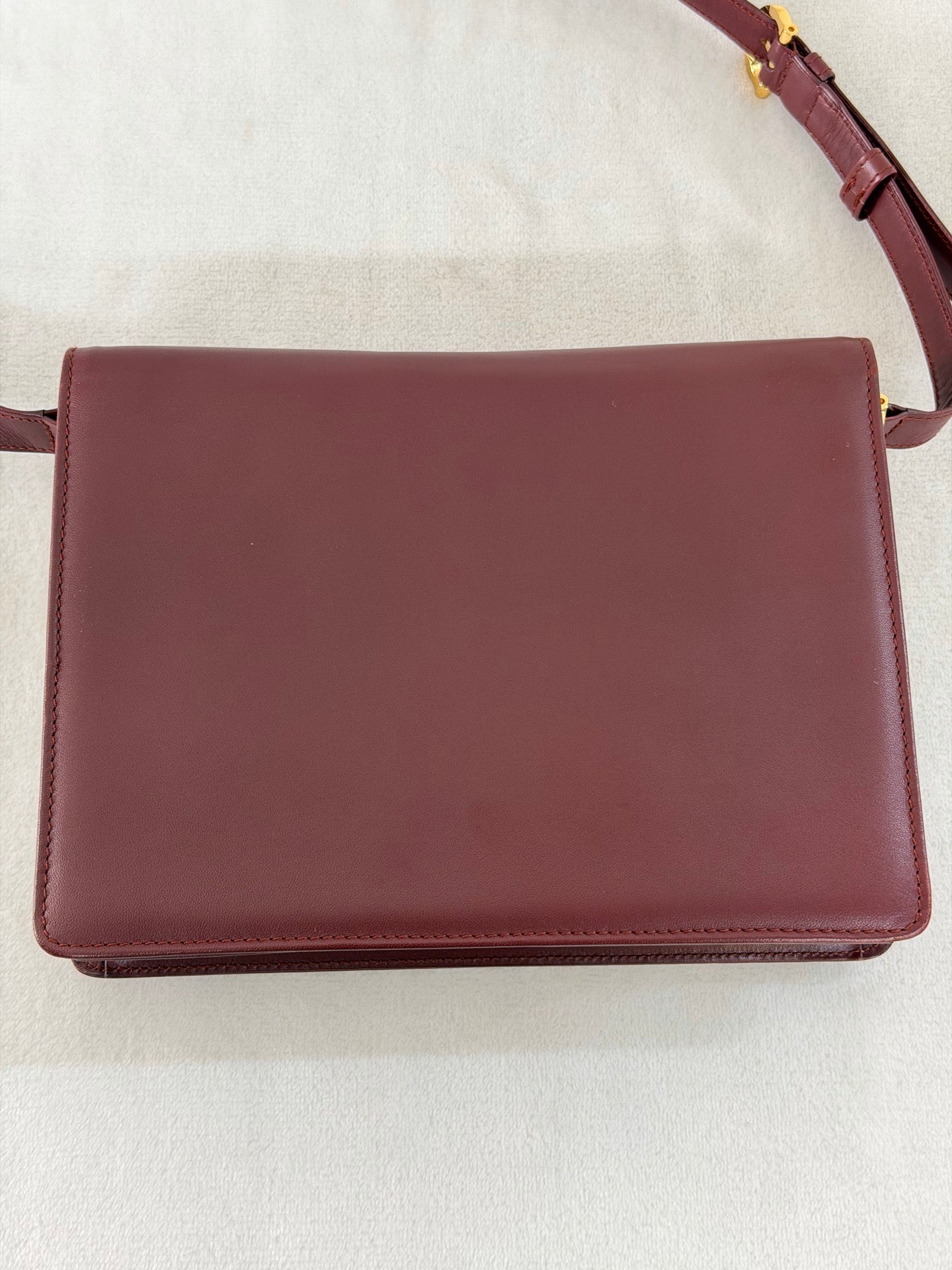 CARTIER Leather Massenger Crossbody Bag