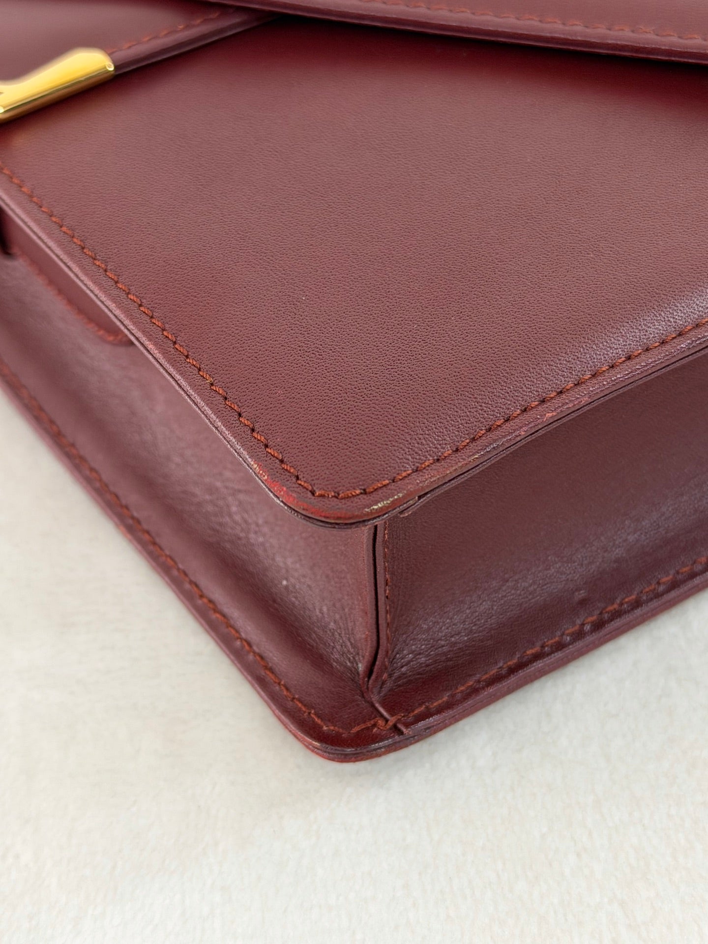 CARTIER Leather Massenger Crossbody Bag