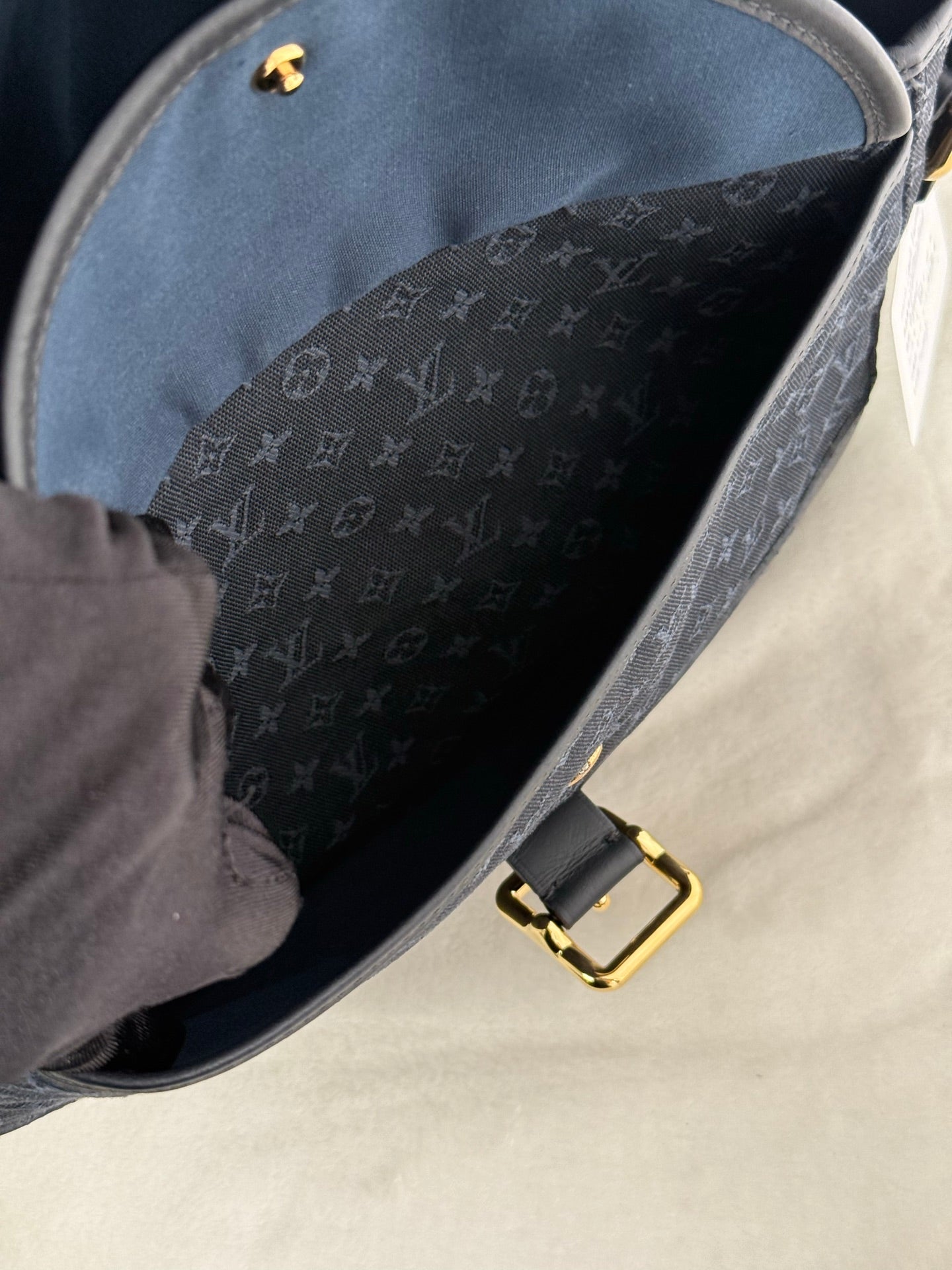 LOUIS VUITTON Monogram Denim Massenger Shoulderbag