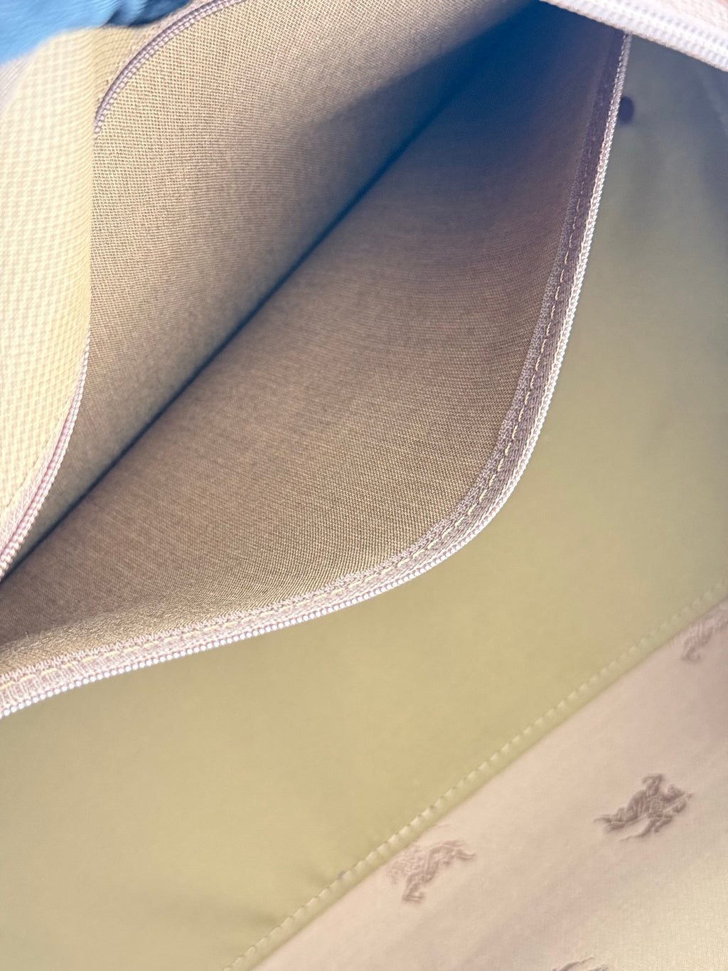 BURBERRY Check Pattern Travel Bag