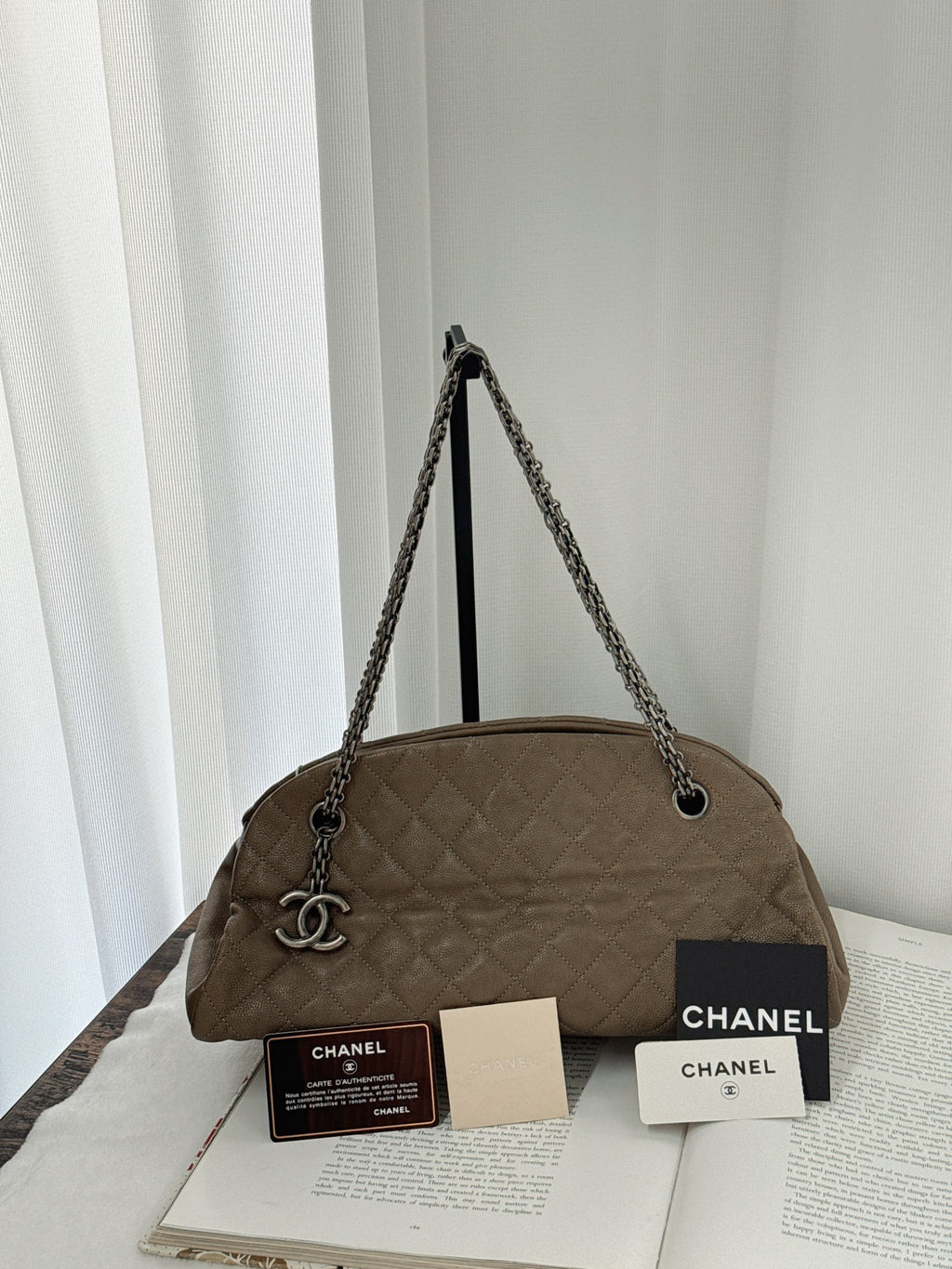 CHANEL Quilted Double-C Logo Chainbag