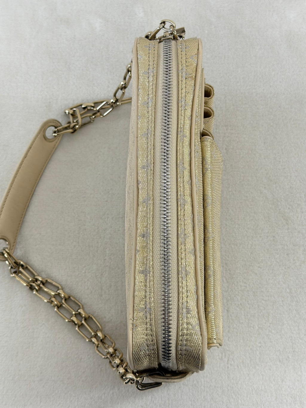 LOUIS VUITTON Satin Monogram Shoulderbag