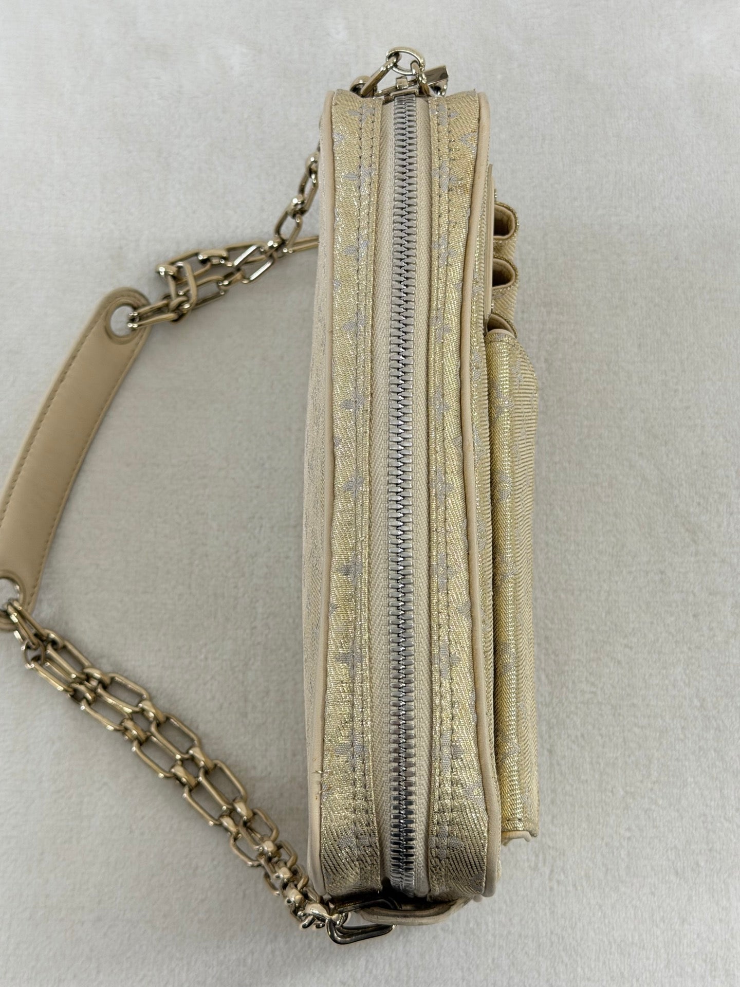 LOUIS VUITTON Satin Monogram Shoulderbag