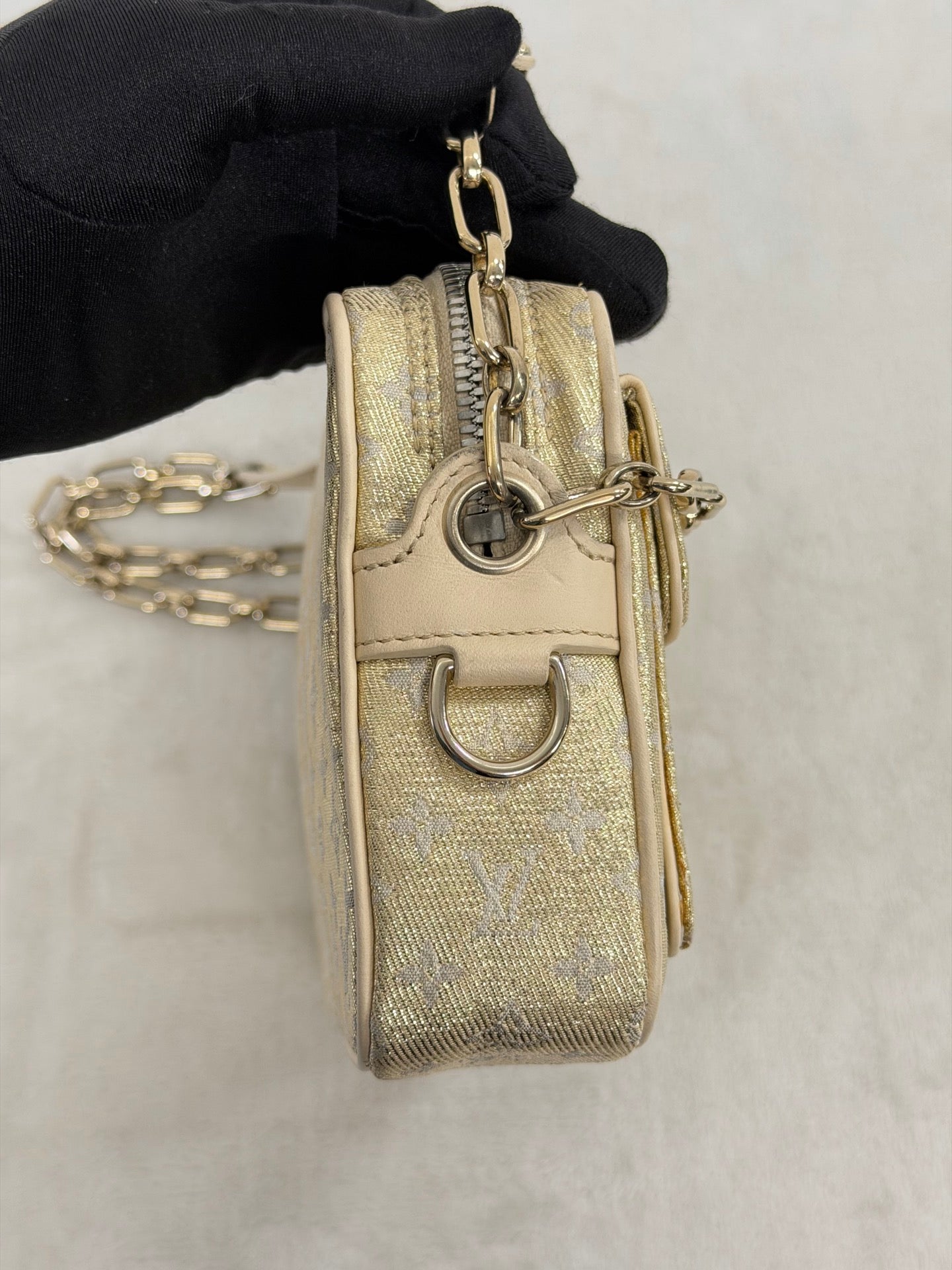 LOUIS VUITTON Satin Monogram Shoulderbag
