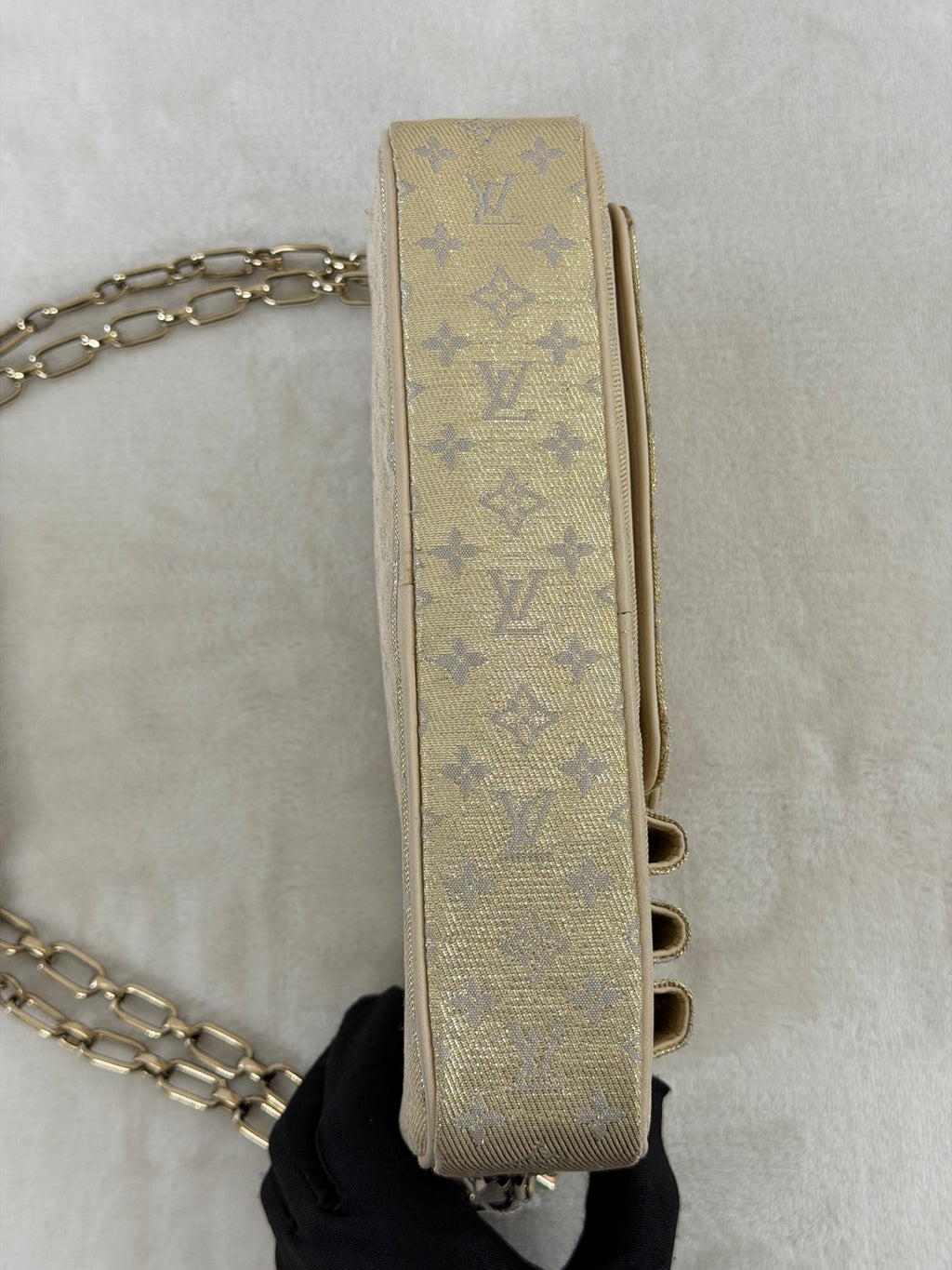 LOUIS VUITTON Satin Monogram Shoulderbag
