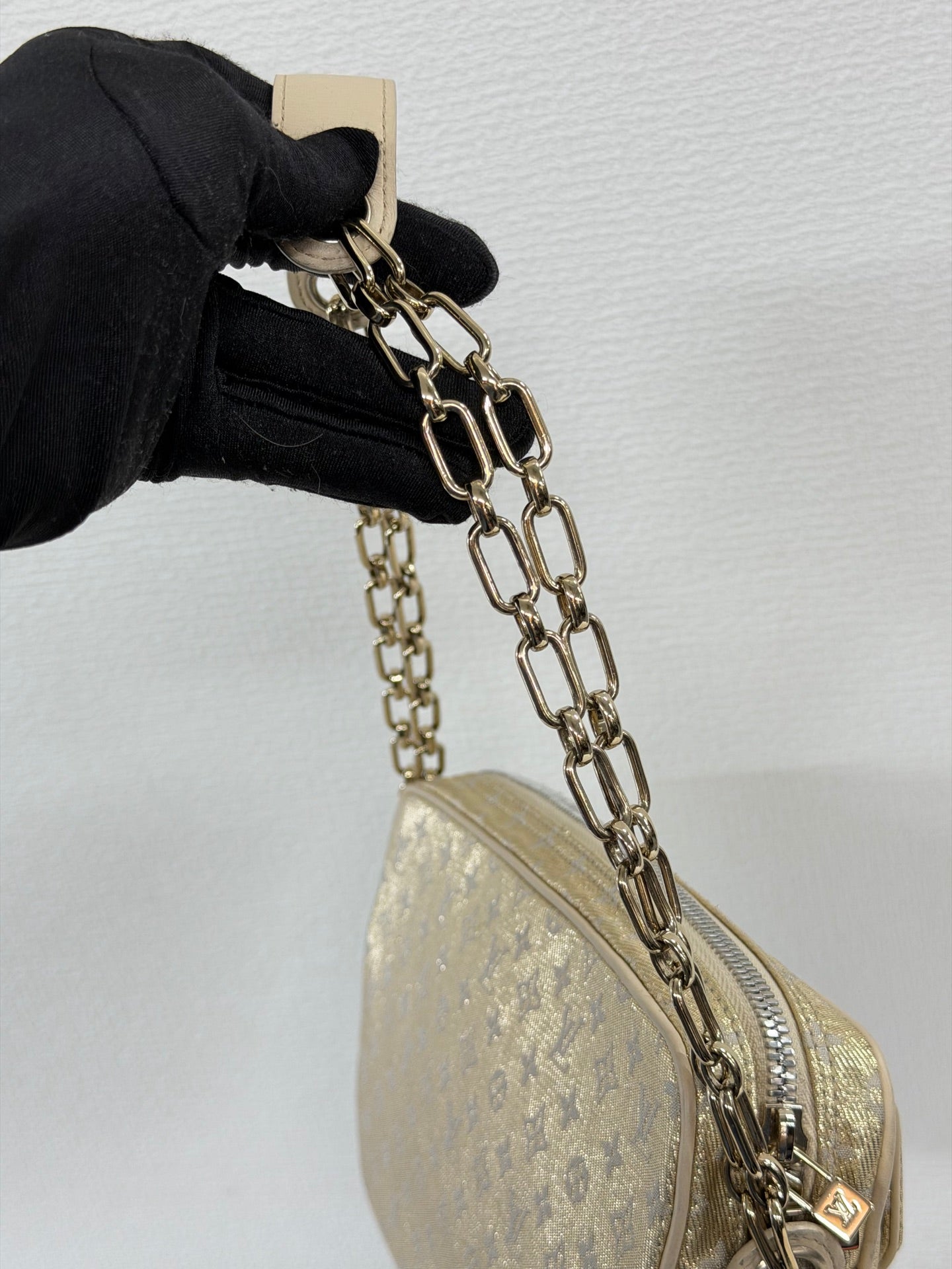 LOUIS VUITTON Satin Monogram Shoulderbag
