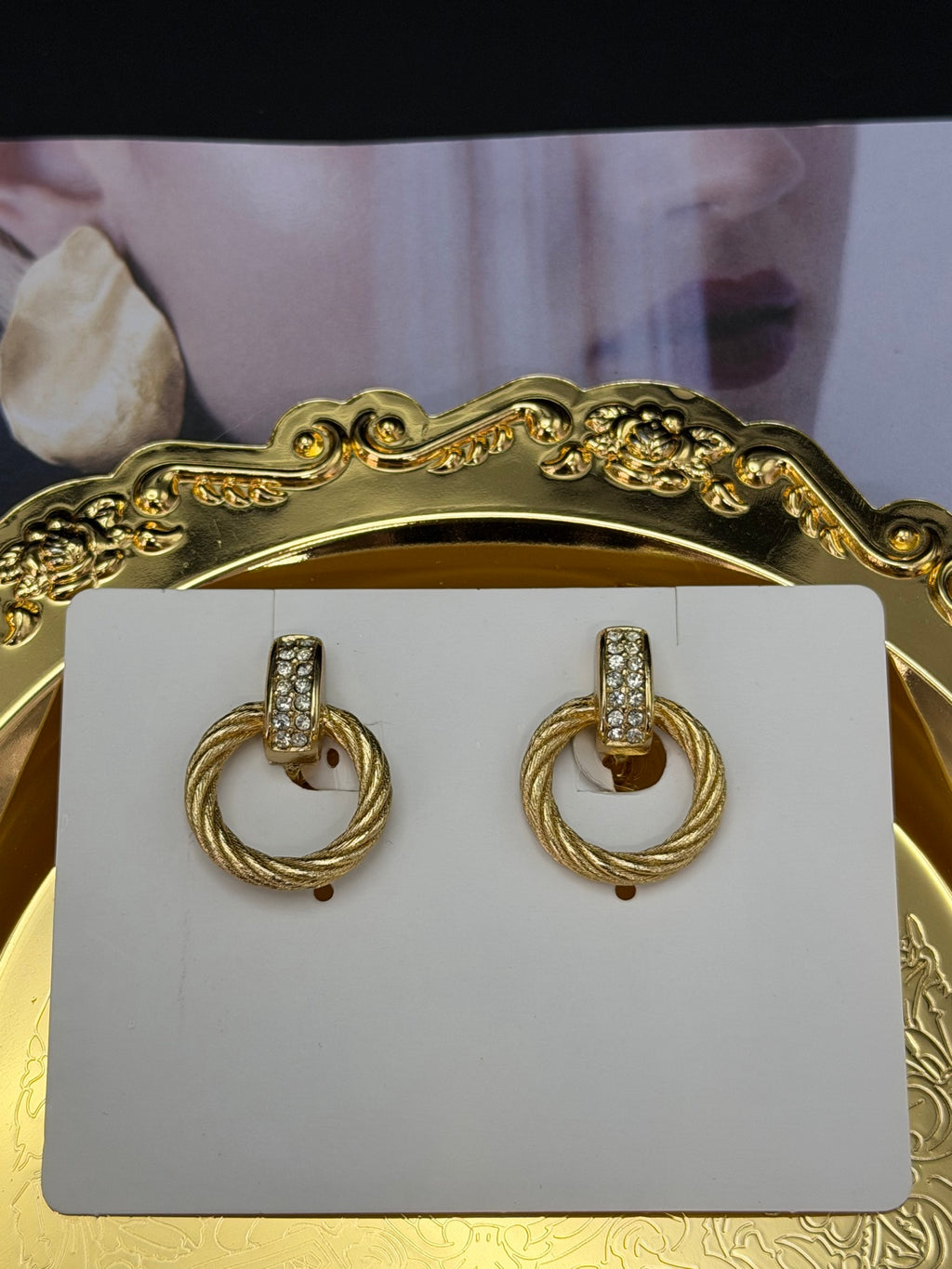 CHRISTIAN DIOR Circle Earring Clip