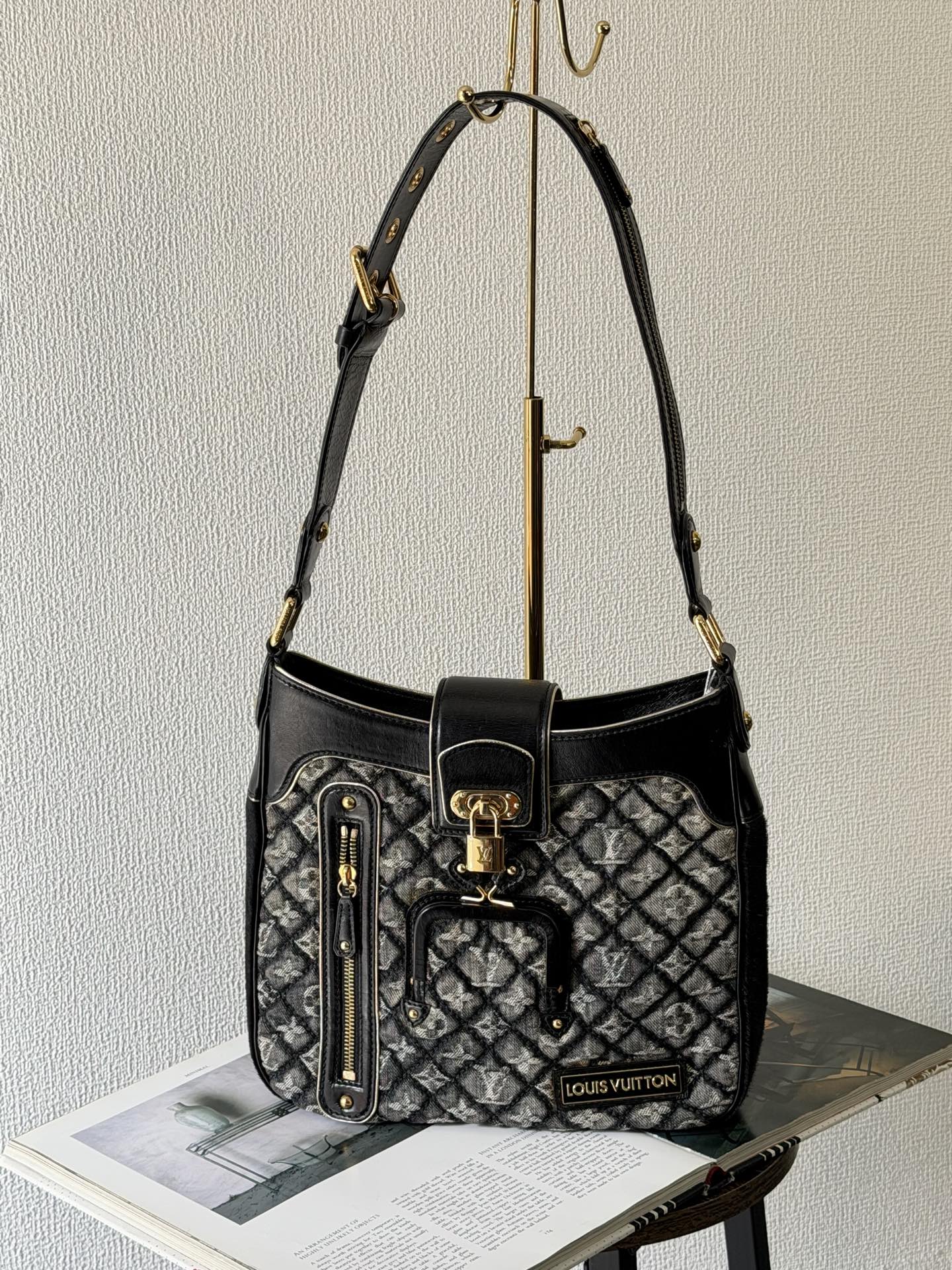 LOUIS VUITTON Monogram Denim Shoulderbag