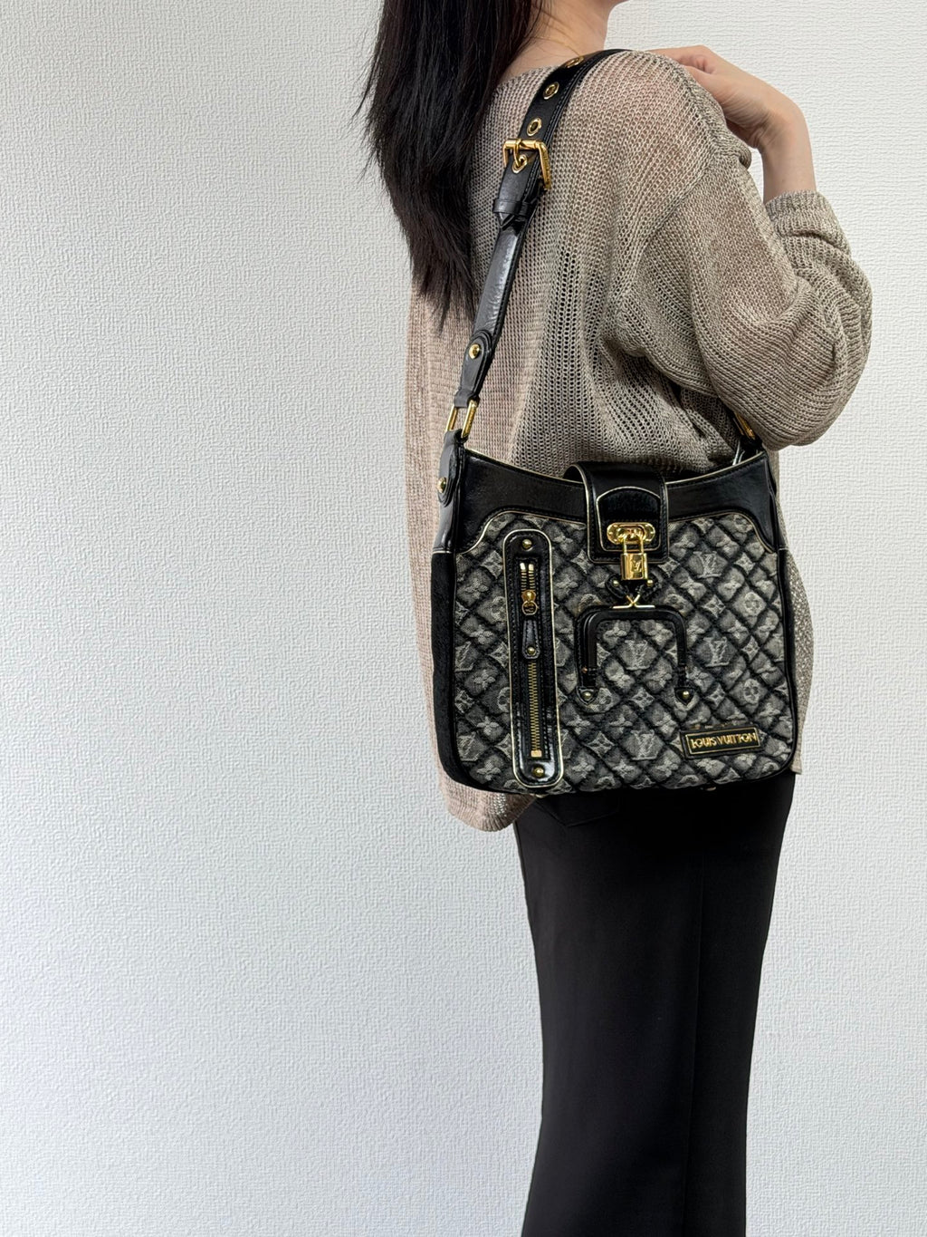 LOUIS VUITTON Monogram Denim Shoulderbag