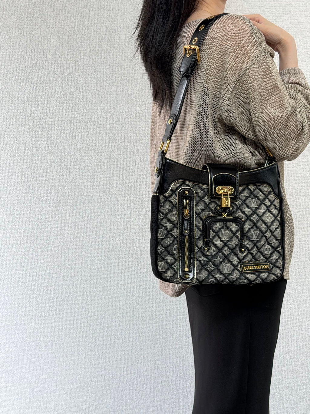 LOUIS VUITTON Monogram Denim Shoulderbag