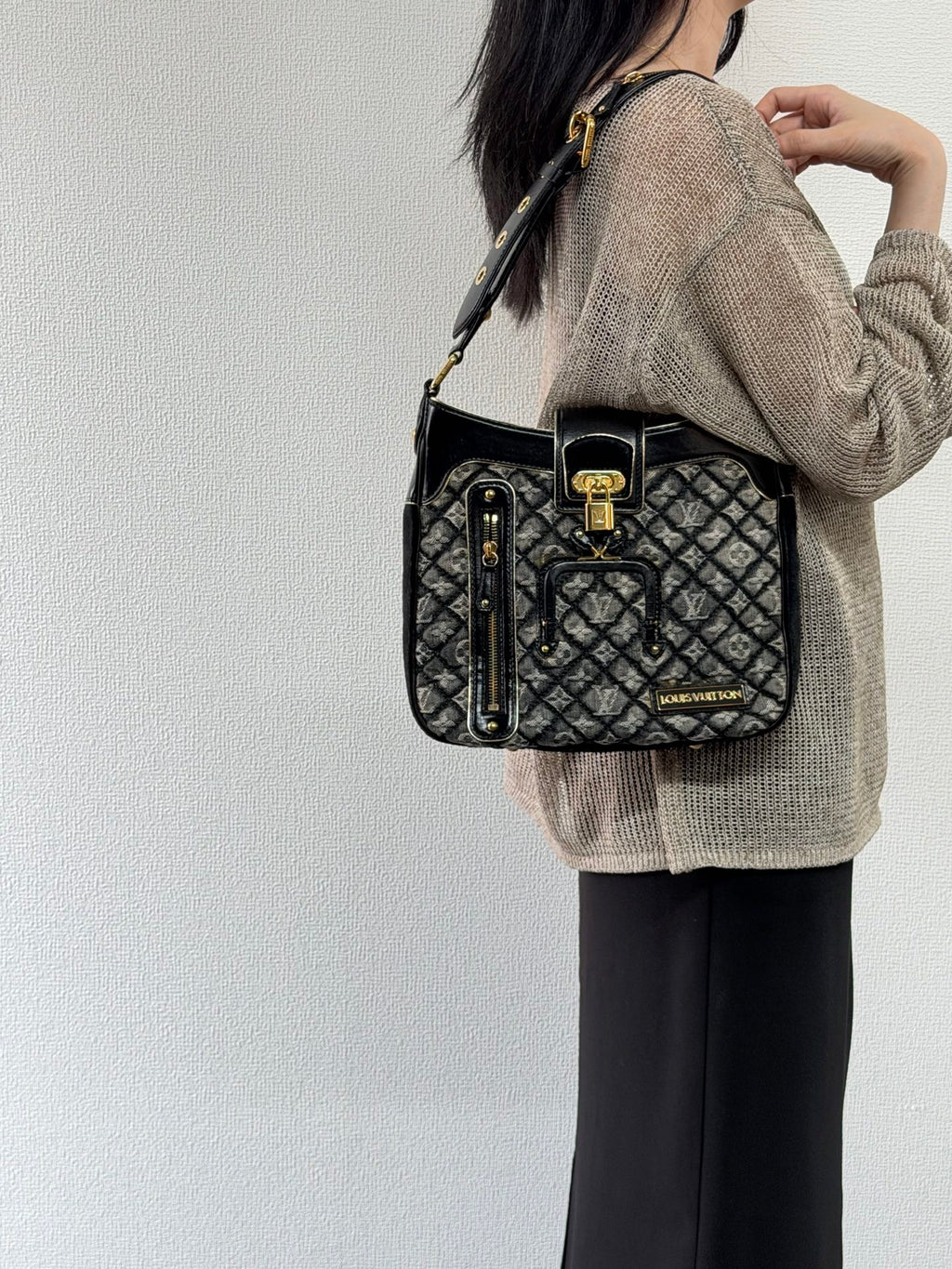 LOUIS VUITTON Monogram Denim Shoulderbag