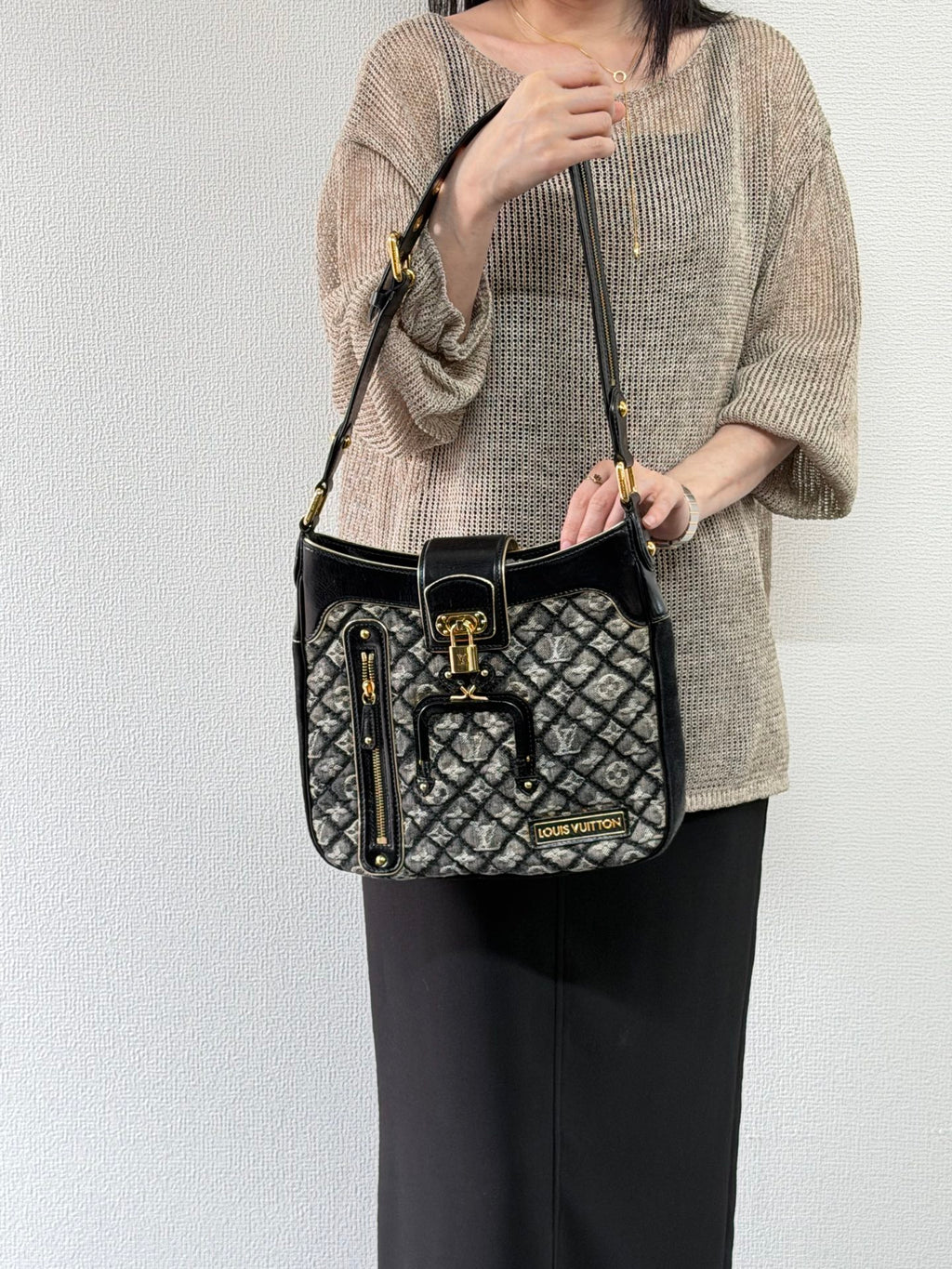 LOUIS VUITTON Monogram Denim Shoulderbag