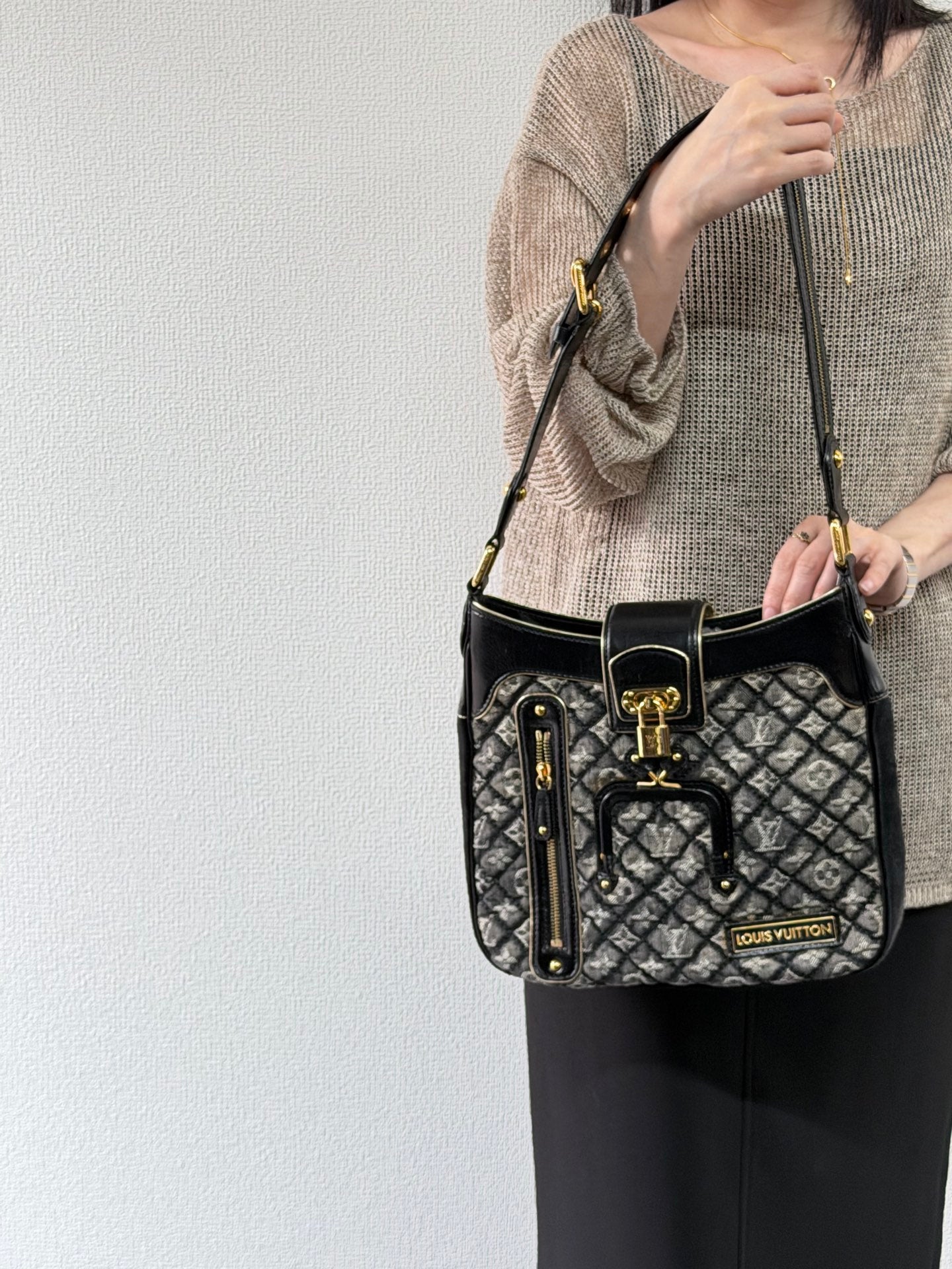 LOUIS VUITTON Monogram Denim Shoulderbag
