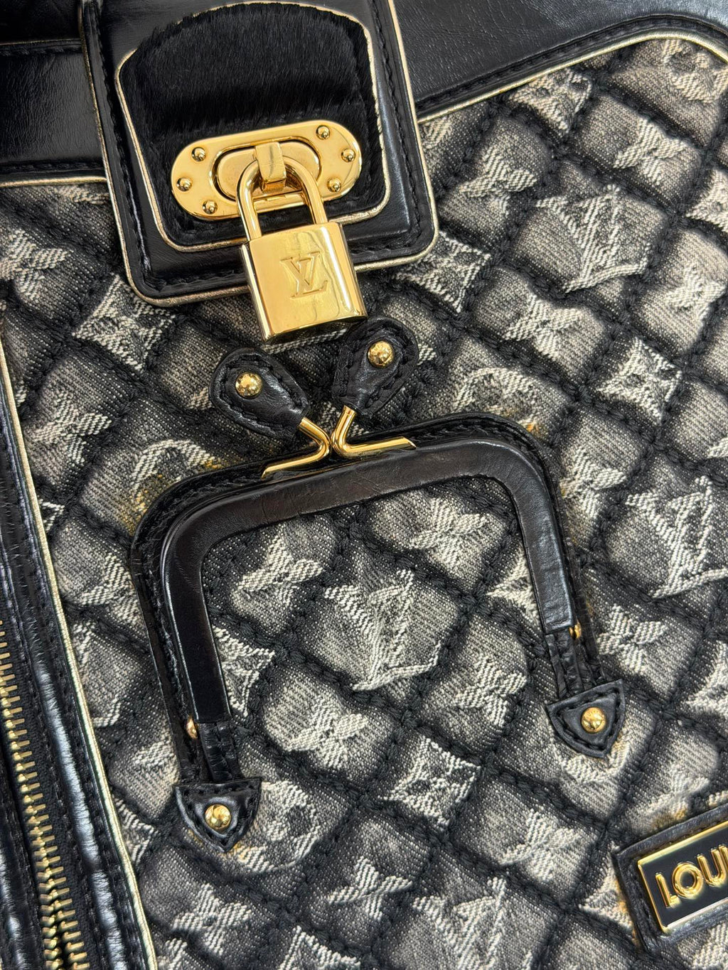 LOUIS VUITTON Monogram Denim Shoulderbag