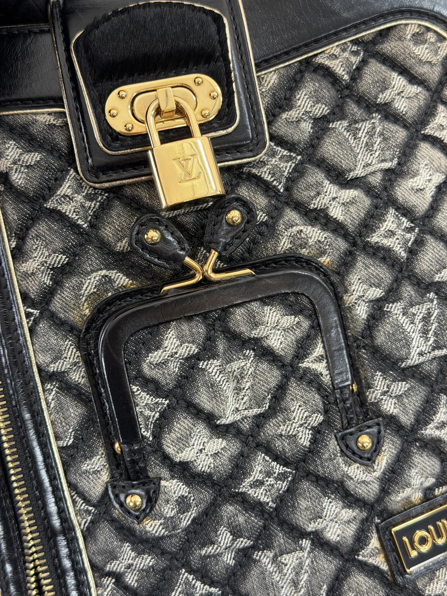 LOUIS VUITTON Monogram Denim Shoulderbag
