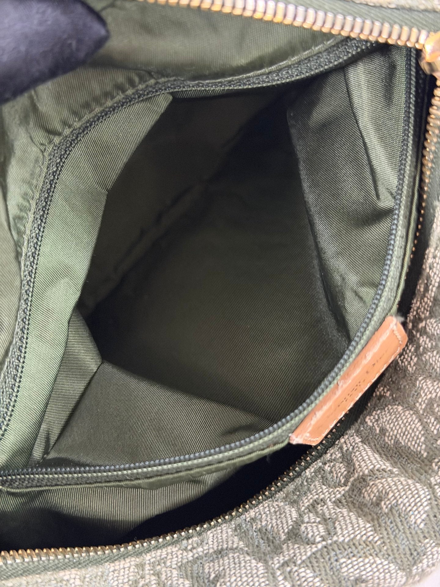 CHRISTIAN DIOR D'Oblique Denim Boston Handbag