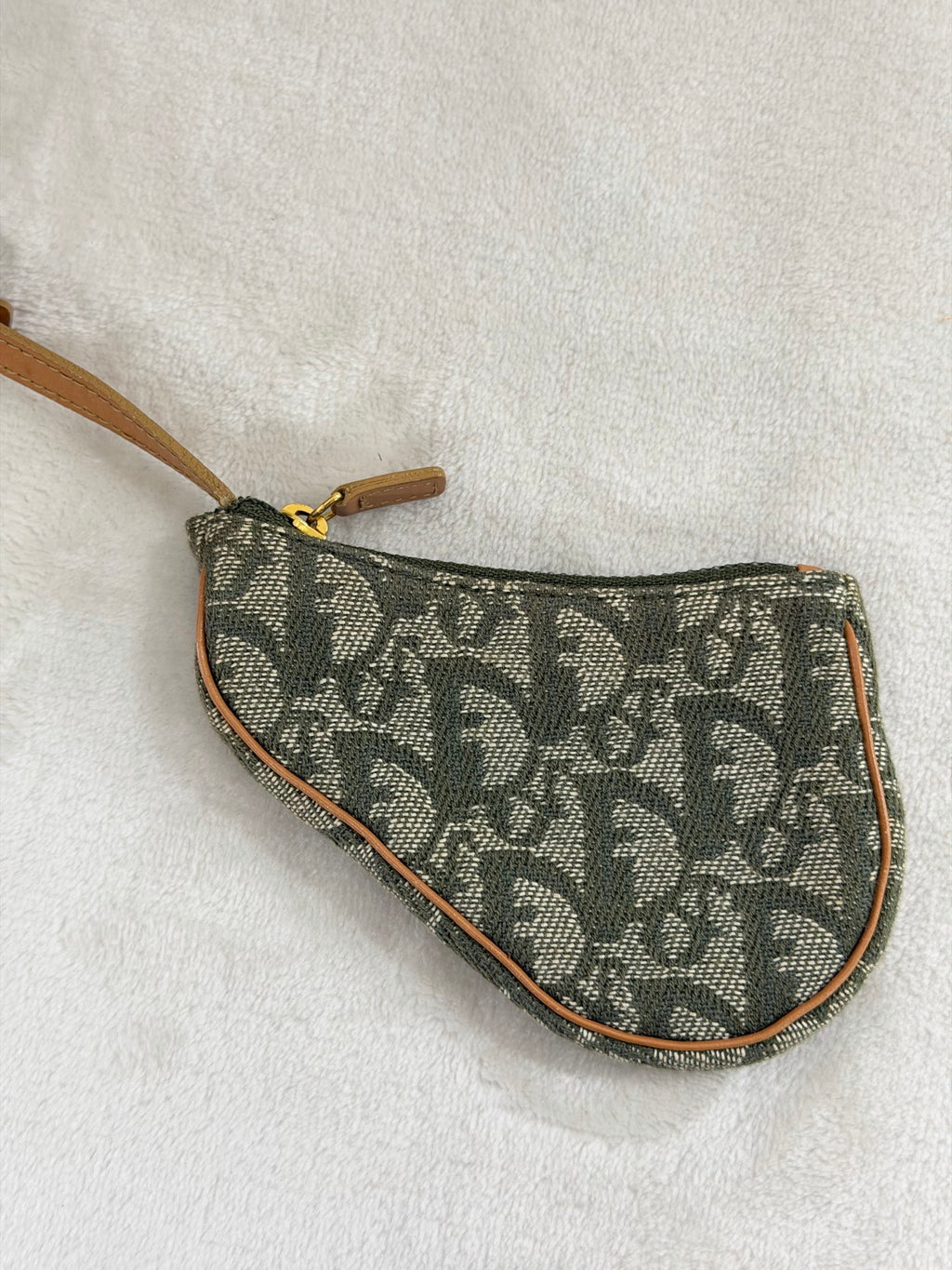 CHRISTIAN DIOR D'Oblique Denim Boston Handbag
