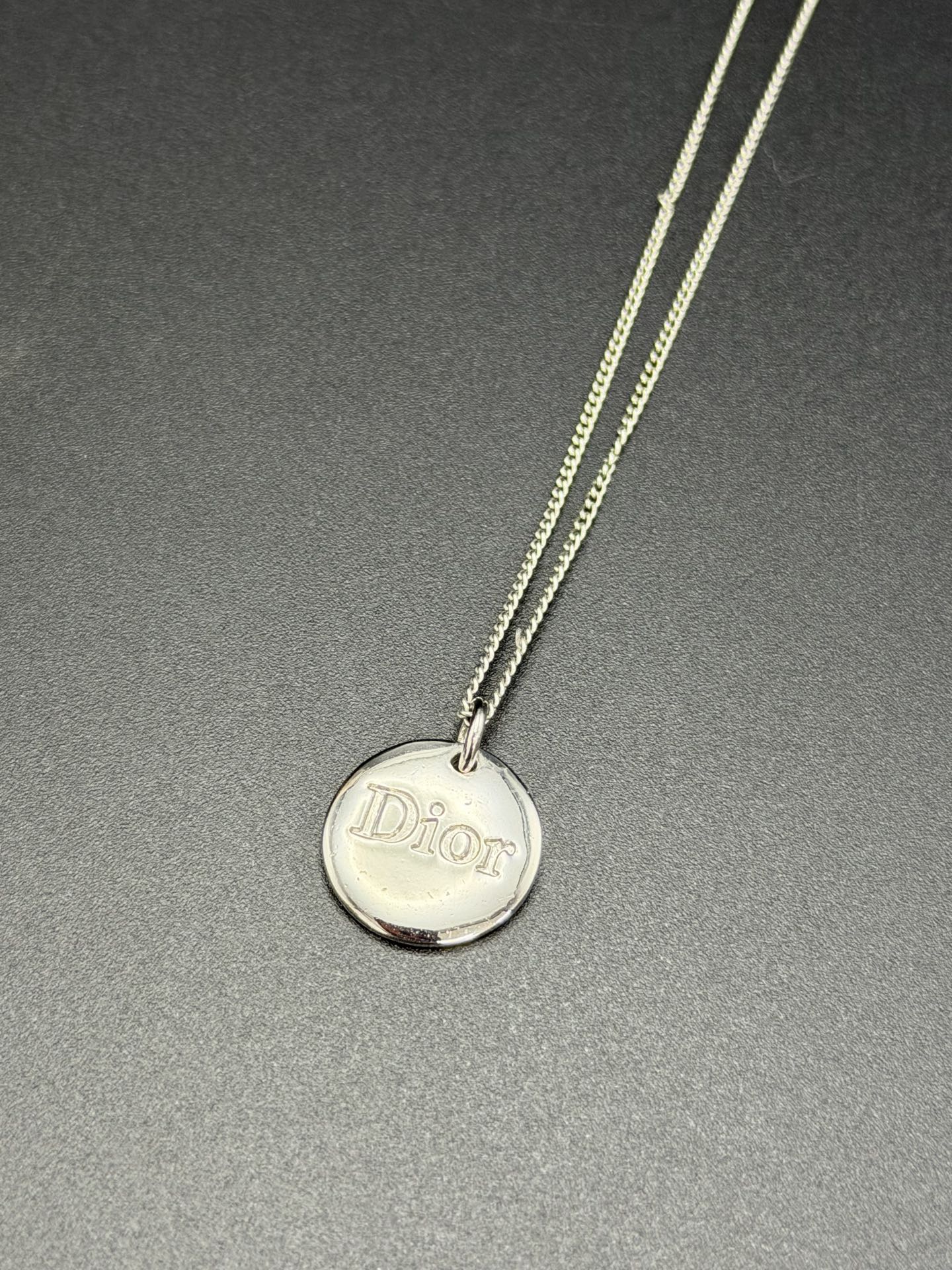 CHRISTIAN DIOR Logo Necklace