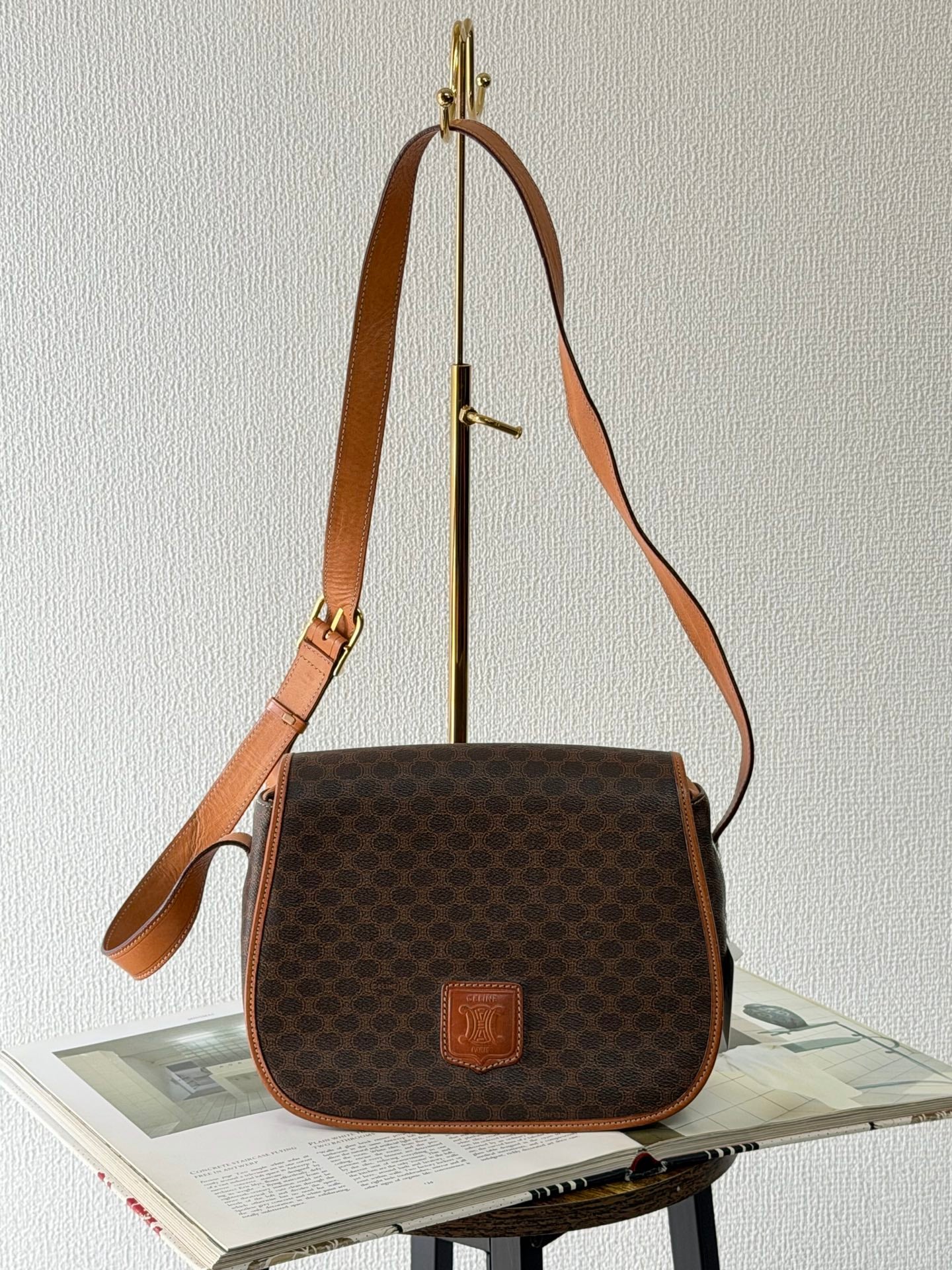 CELINE Macadam Saddle Shoulderbag
