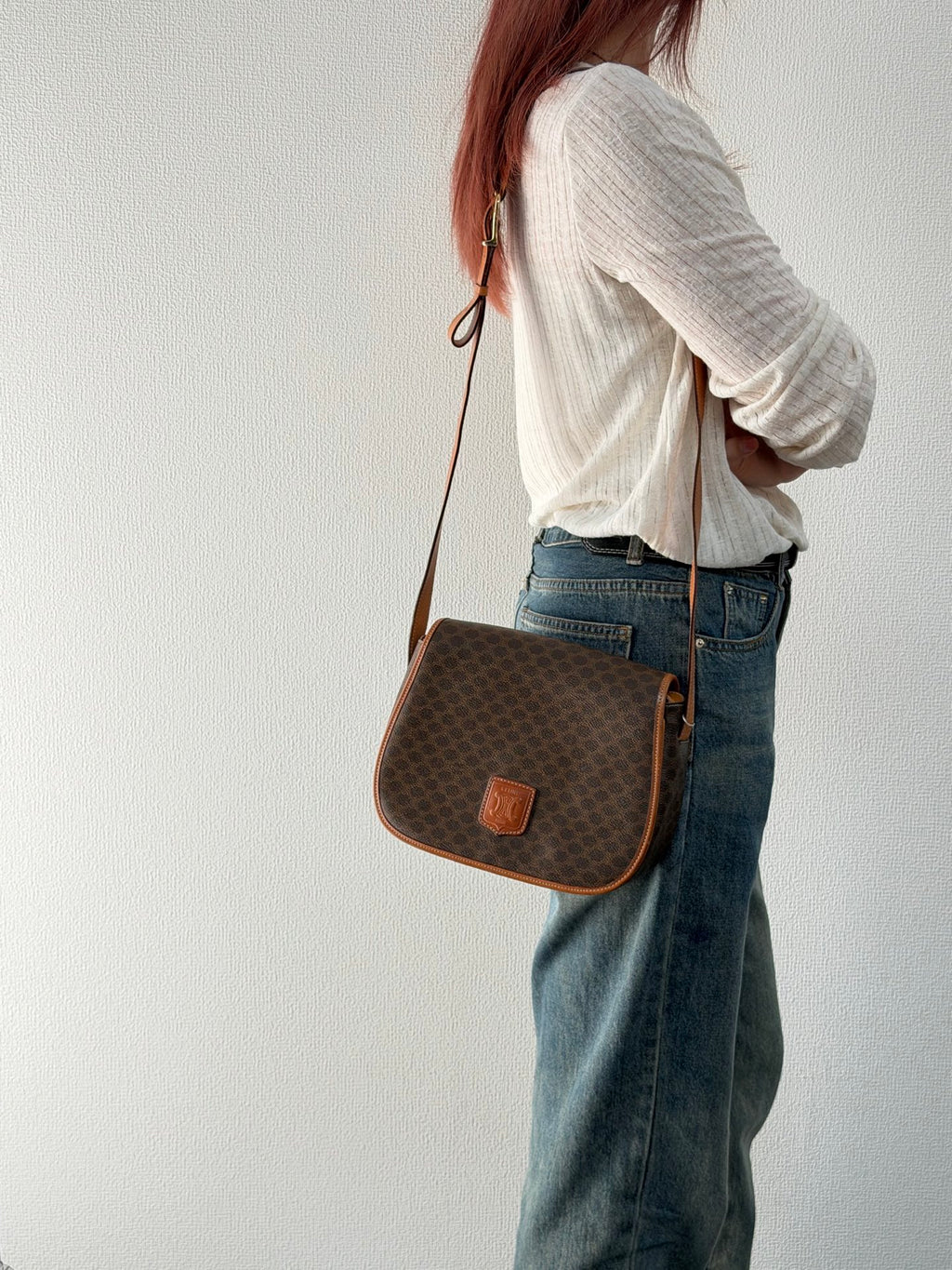 CELINE Macadam Saddle Shoulderbag