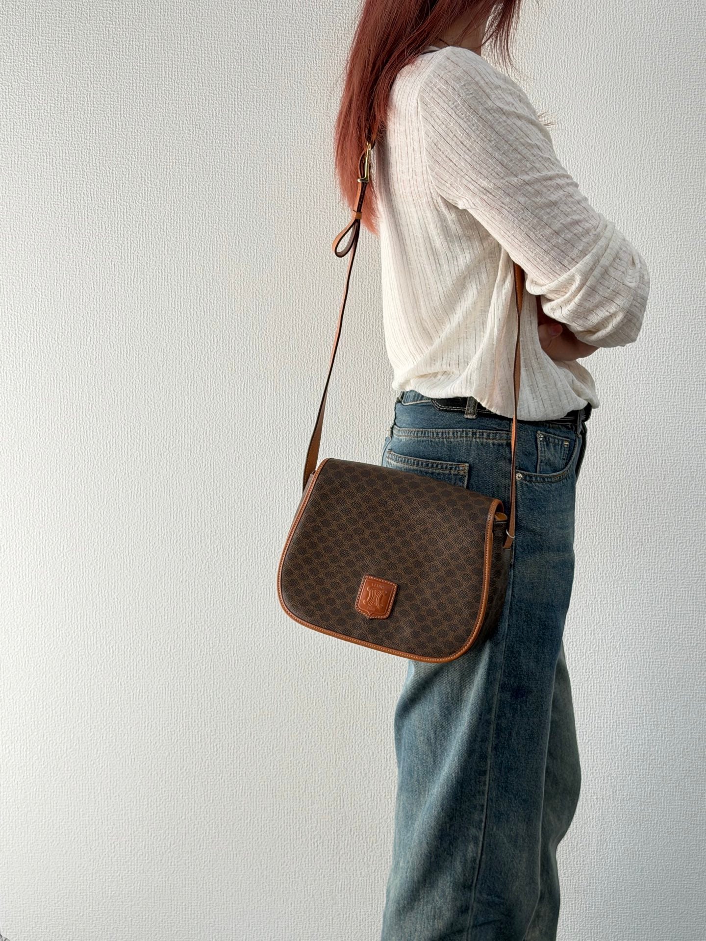 CELINE Macadam Saddle Shoulderbag