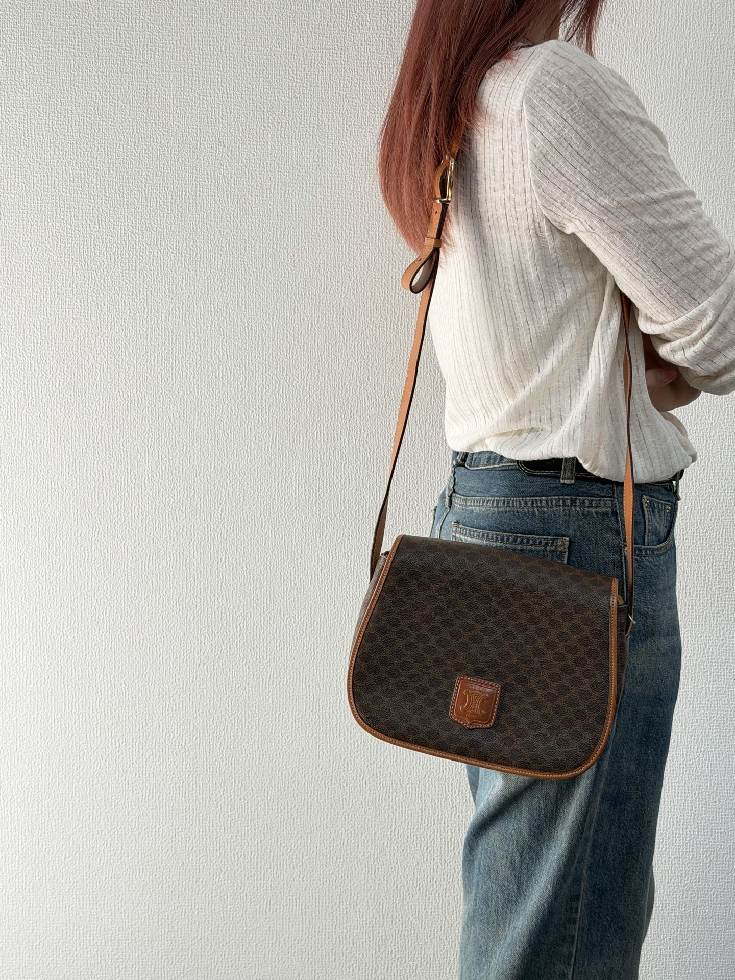 CELINE Macadam Saddle Shoulderbag