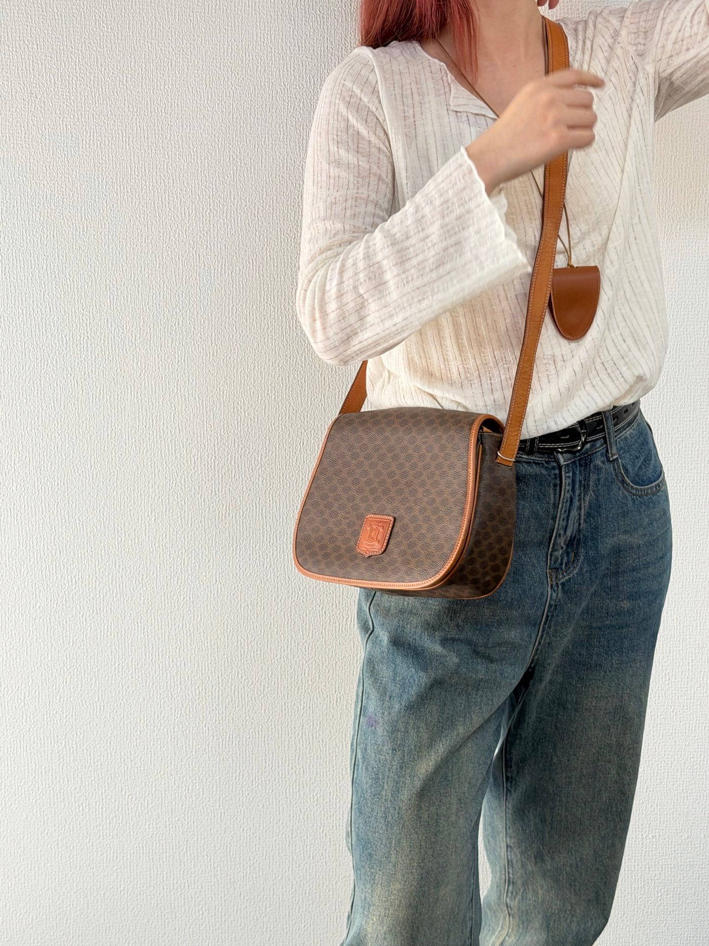 CELINE Macadam Saddle Shoulderbag