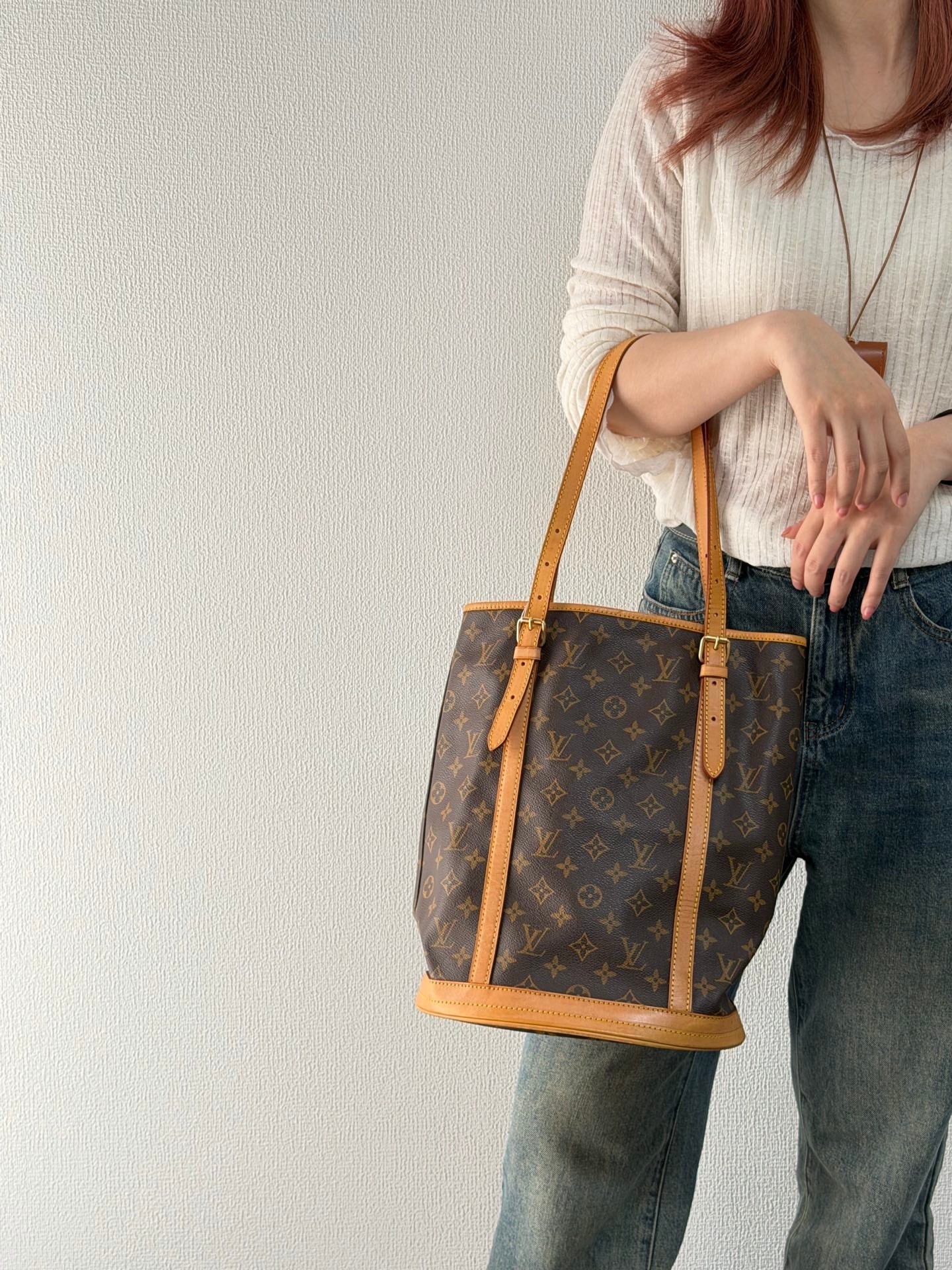 LOUIS VUITTON Monogram Bucket Handbag