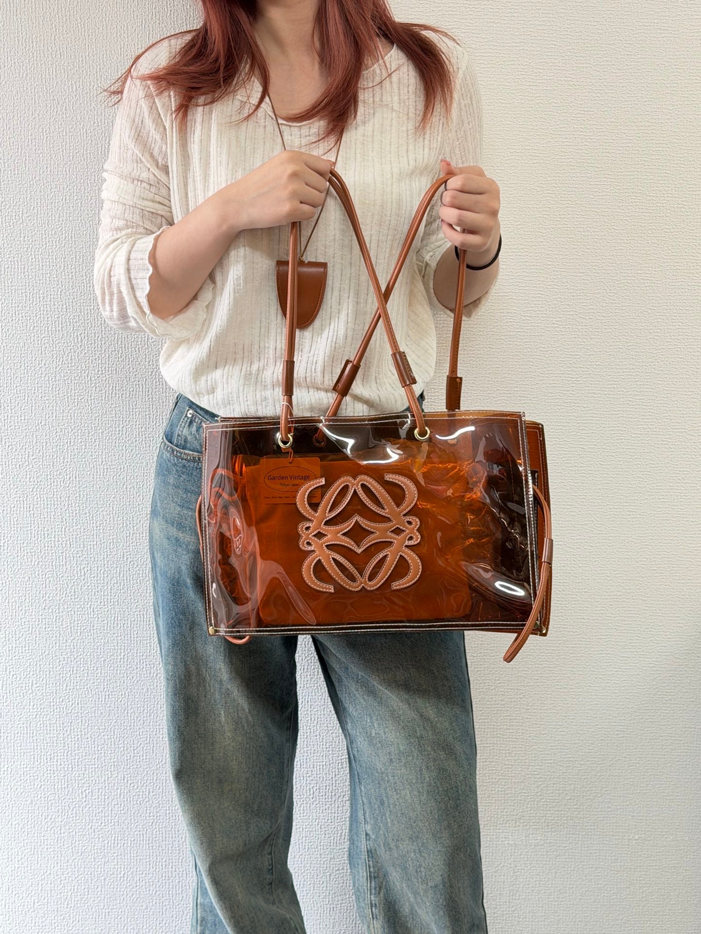 Loewe Anagram Vinyl Shopper Tote Bag