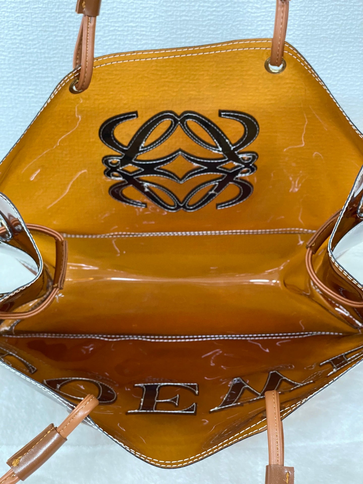 Loewe Anagram Vinyl Shopper Tote Bag