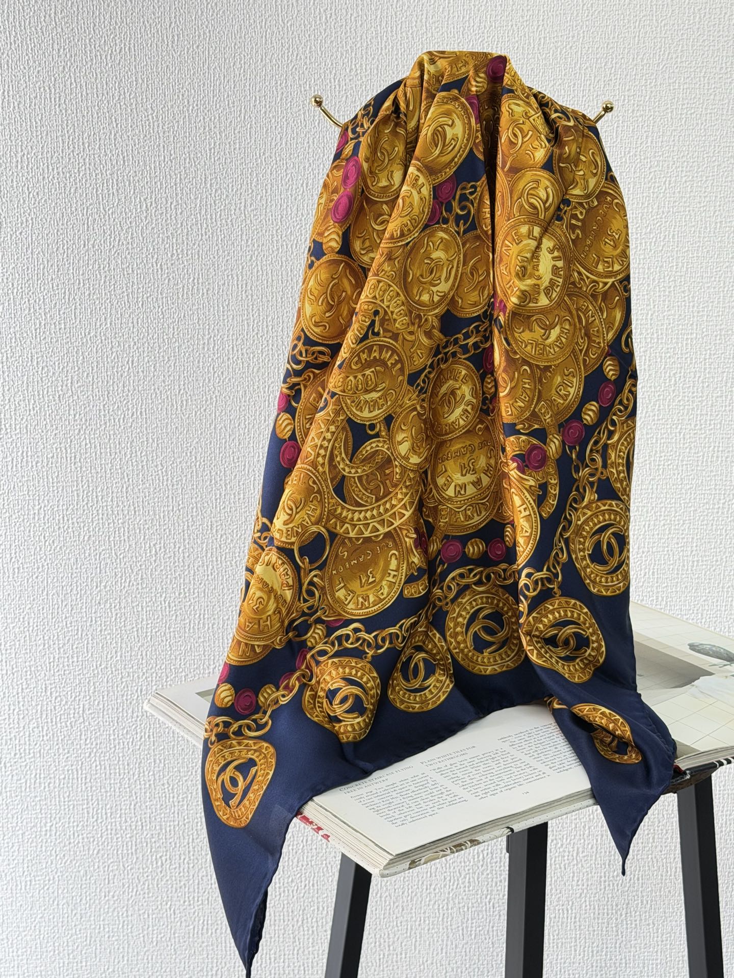 CHANEL Cocomark Silk Scarf
