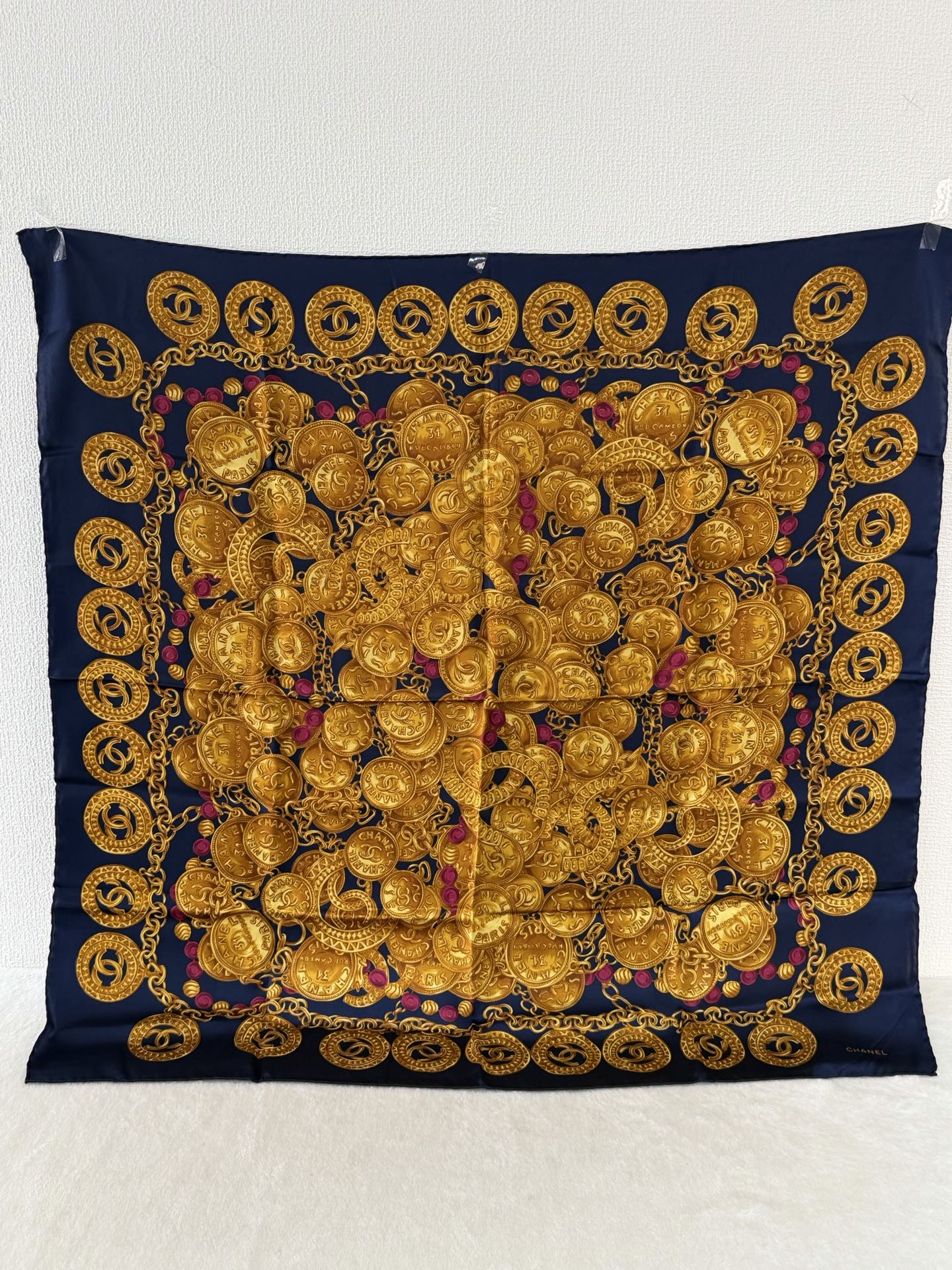 CHANEL Cocomark Silk Scarf
