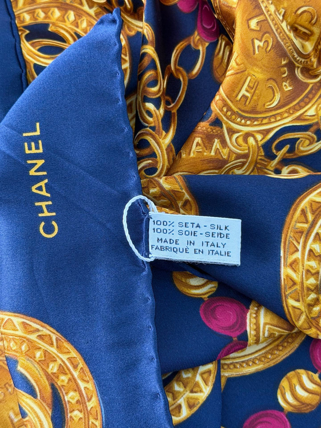 CHANEL Cocomark Silk Scarf