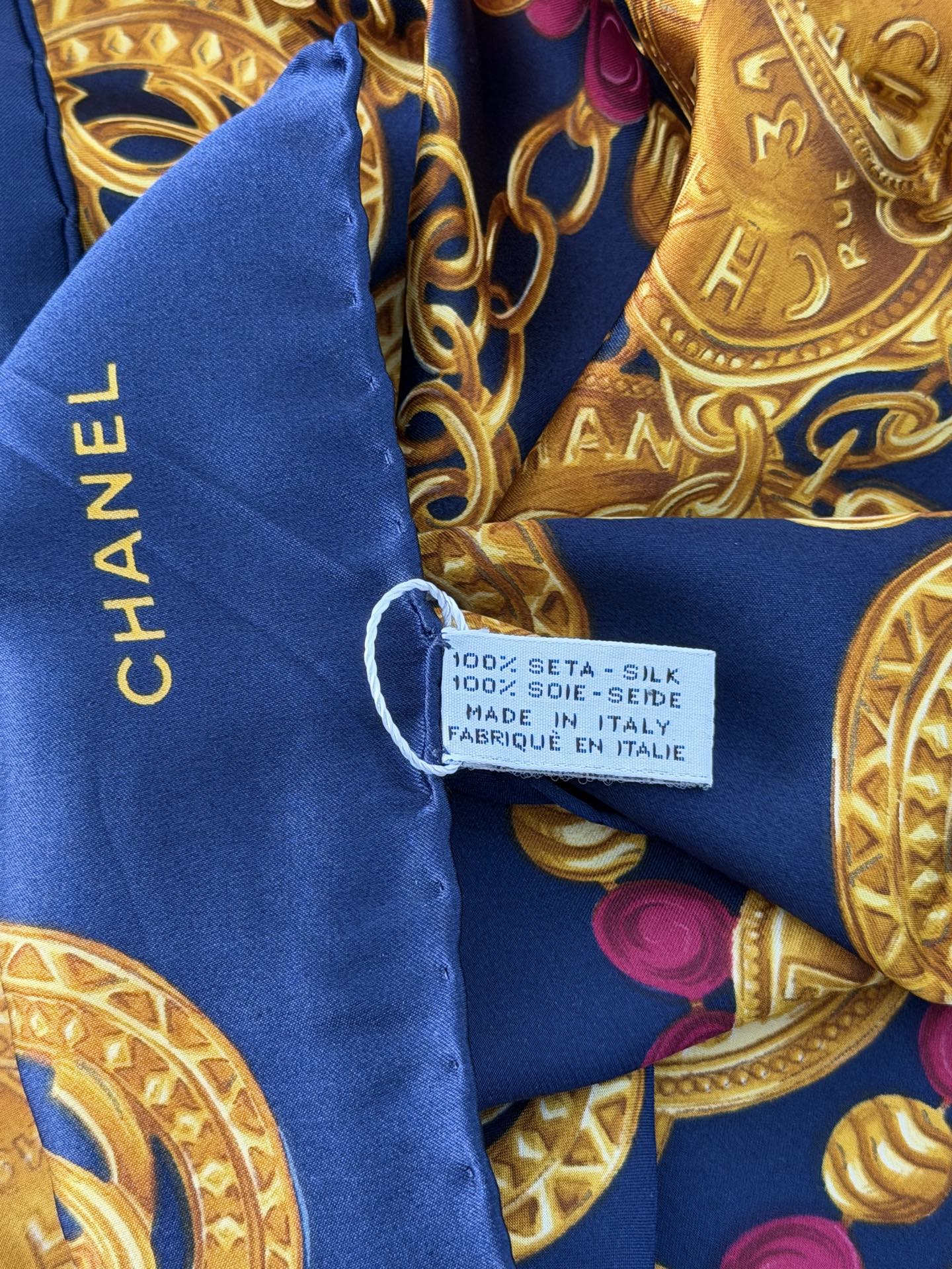 CHANEL Cocomark Silk Scarf