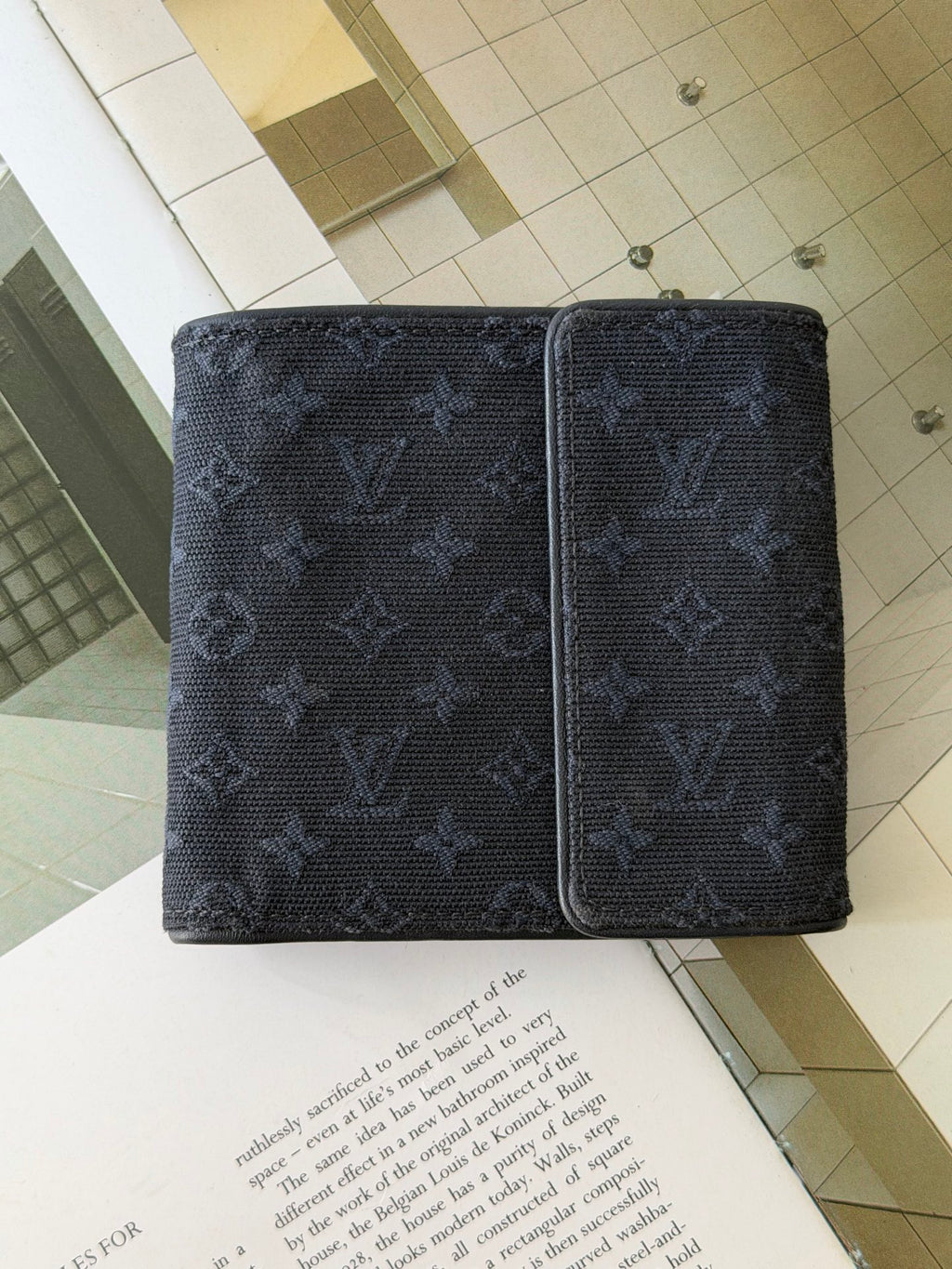 LOUIS VUITTON Monogram Denim Trifold Wallet