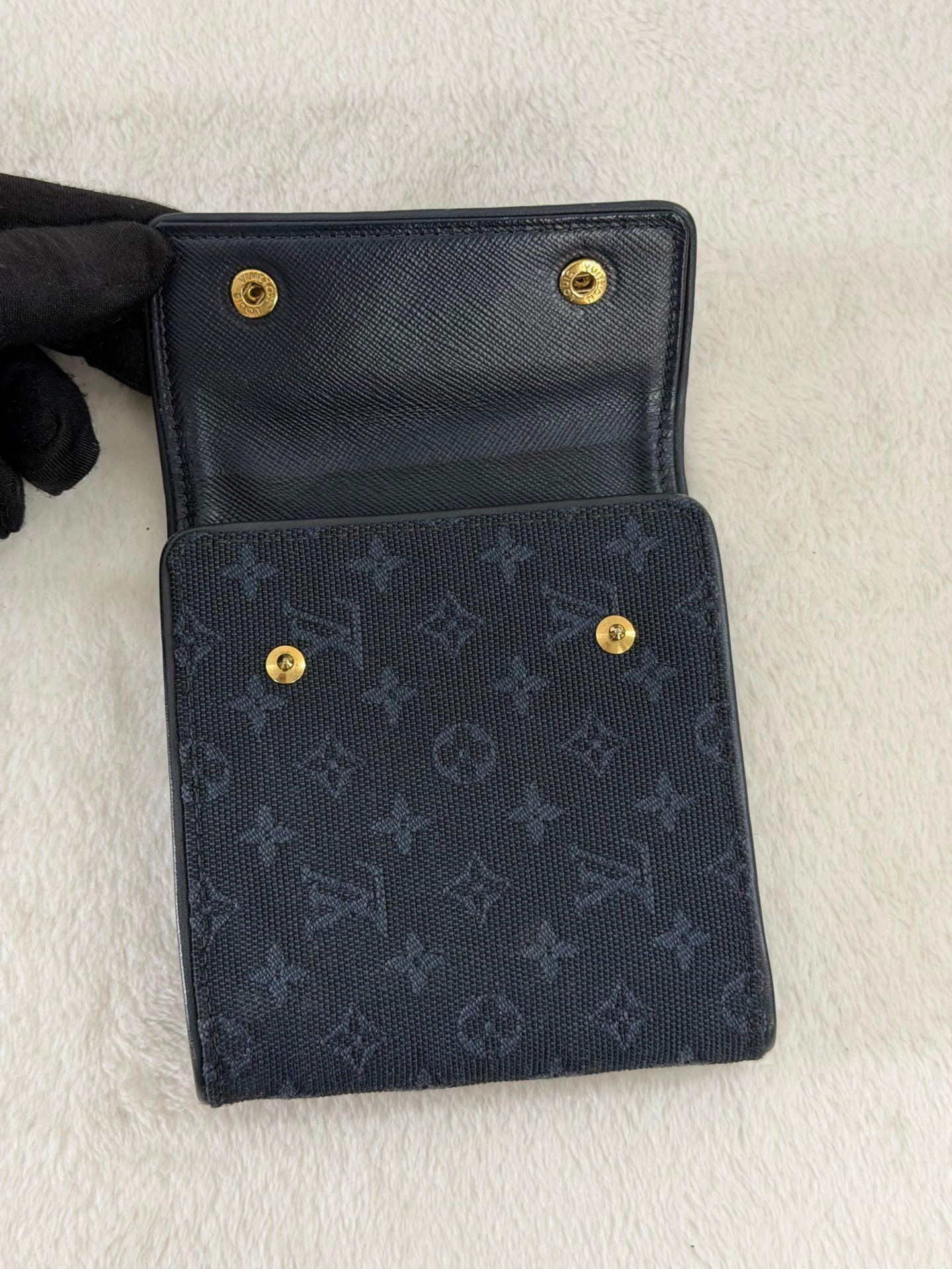 LOUIS VUITTON Monogram Denim Trifold Wallet