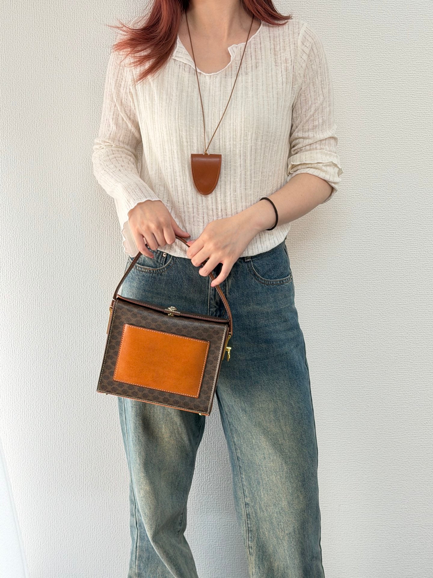CELINE Macadam Box Handbag