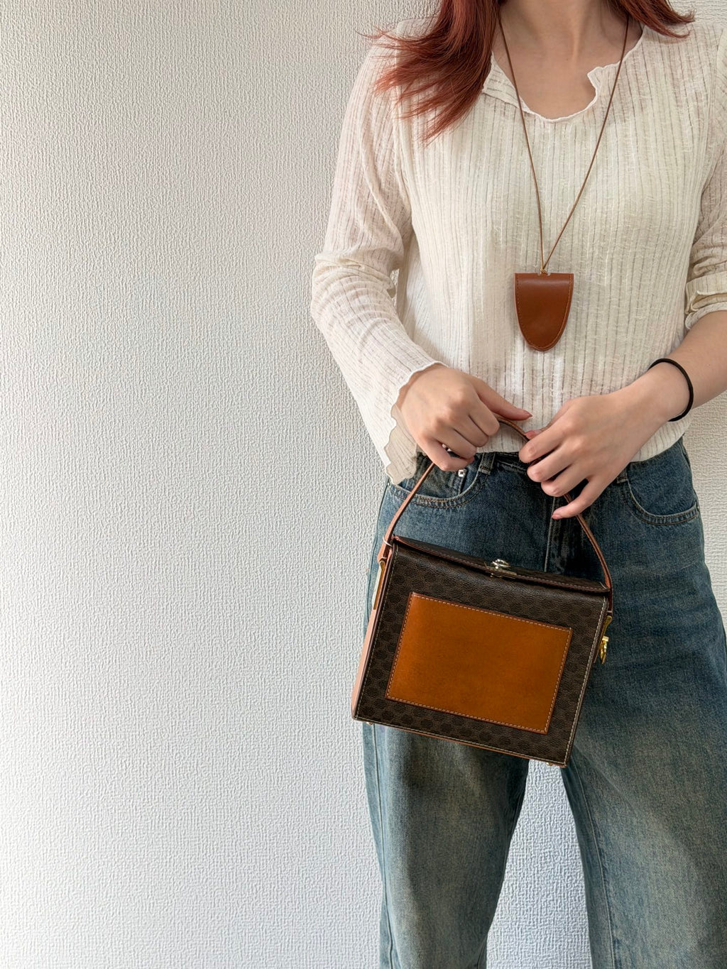 CELINE Macadam Box Handbag