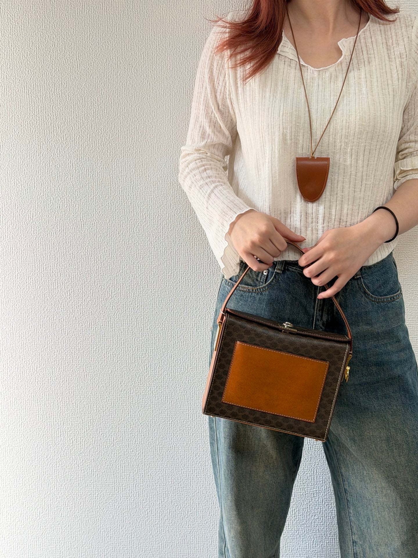 CELINE Macadam Box Handbag