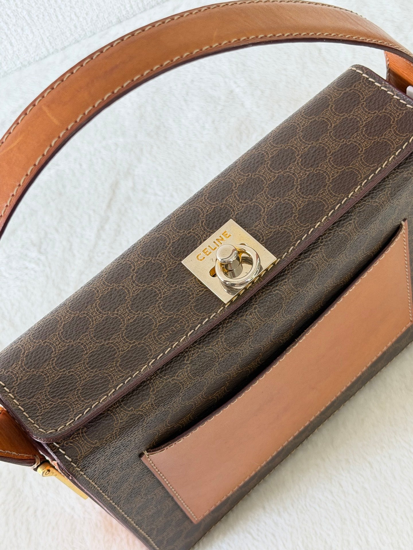 CELINE Macadam Box Handbag