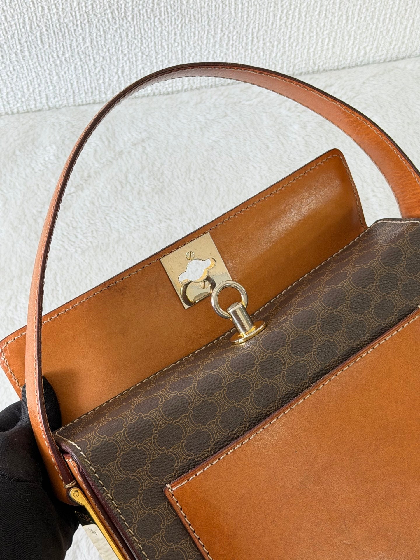 CELINE Macadam Box Handbag