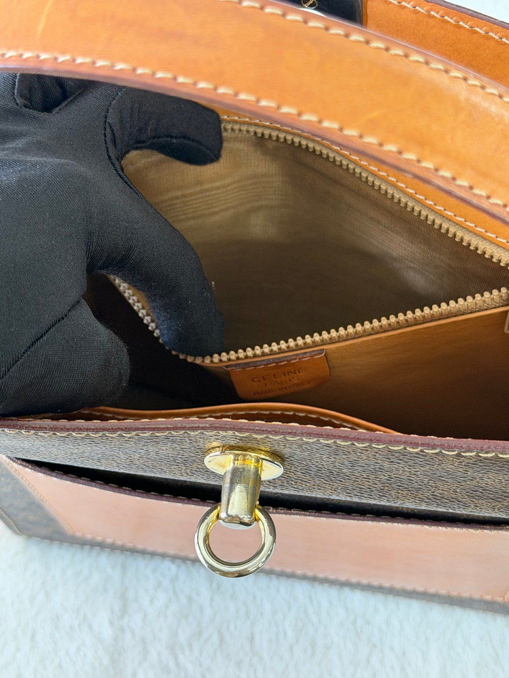 CELINE Macadam Box Handbag
