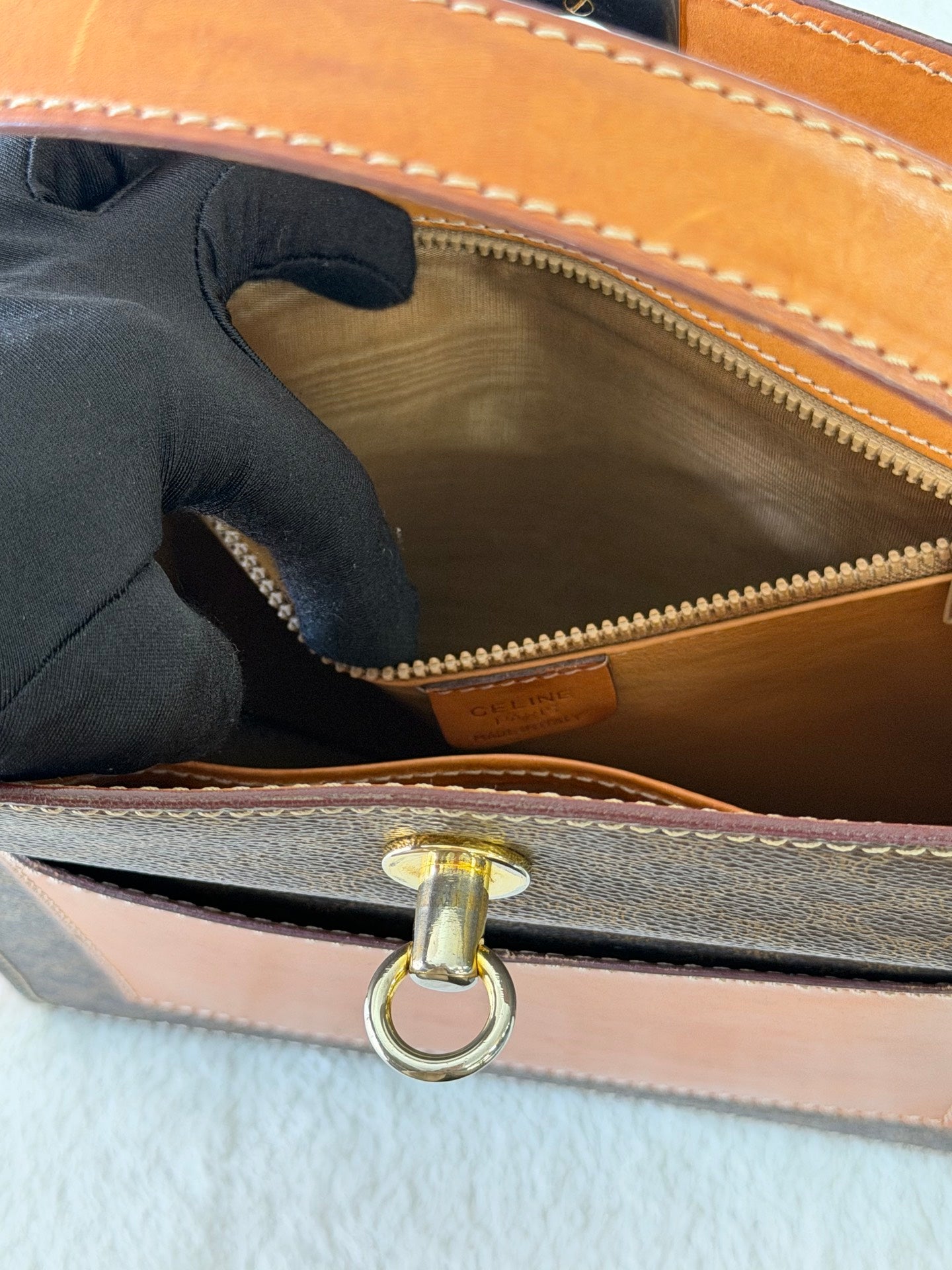CELINE Macadam Box Handbag