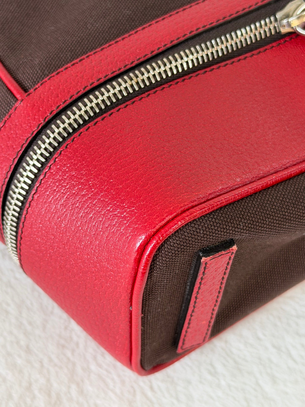 PRADA Leather Kiss-lock Handbag