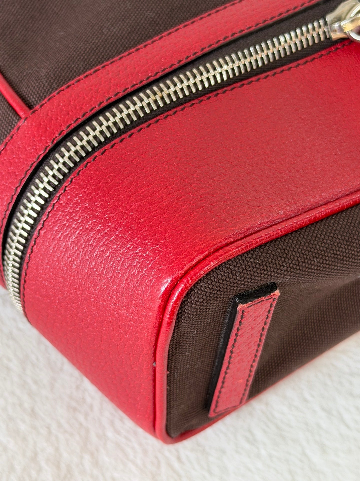 PRADA Leather Kiss-lock Handbag